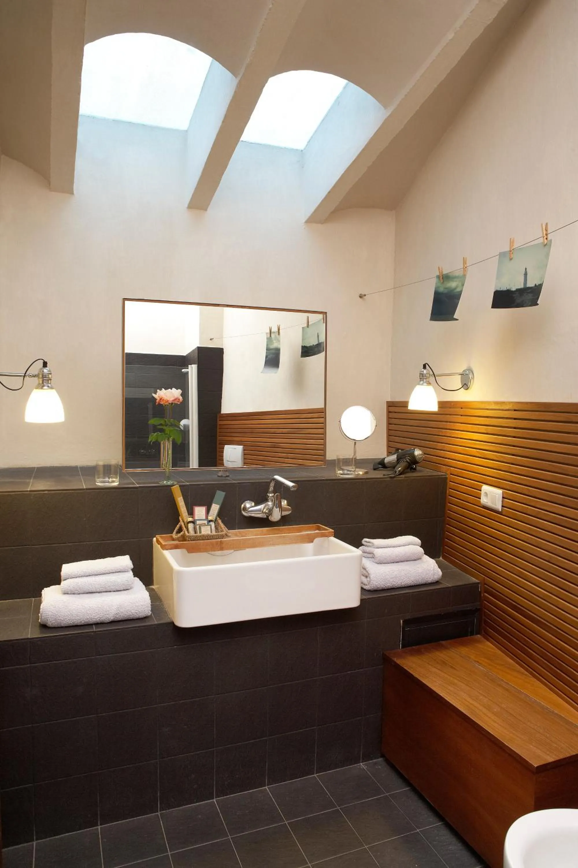 Bathroom in Hotel la Plaça Madremanya