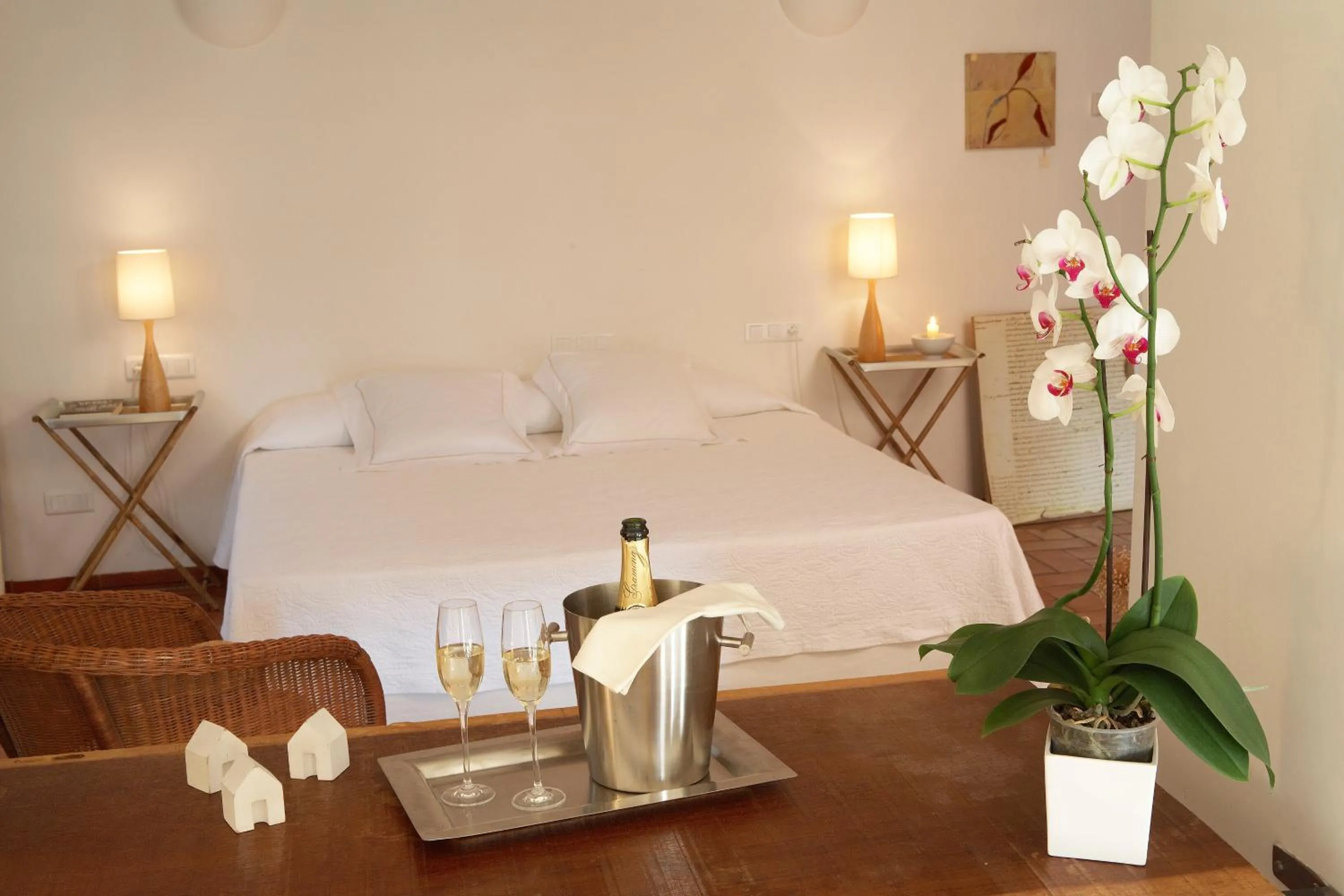 Bed in Hotel la Plaça Madremanya