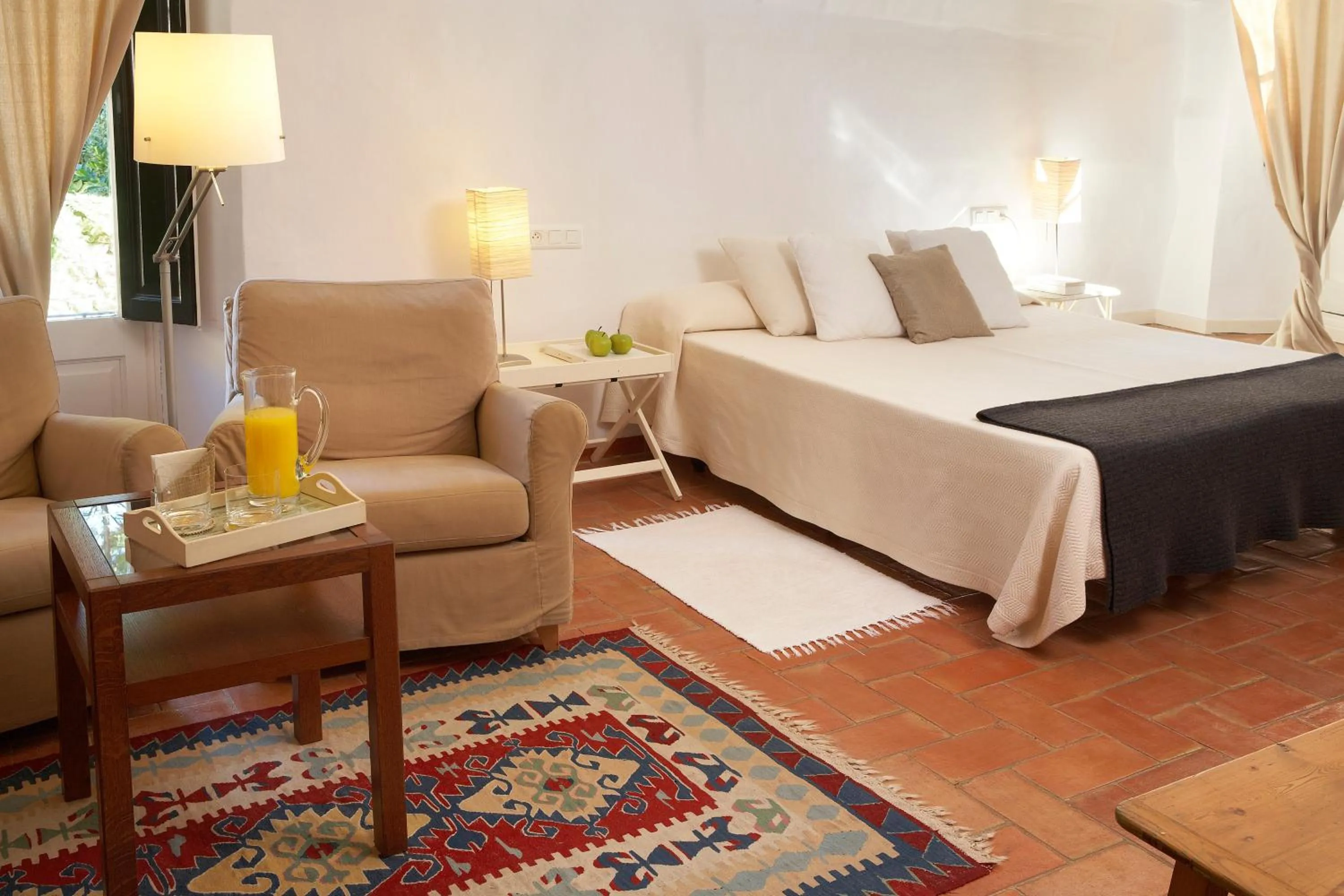 Bed in Hotel la Plaça Madremanya