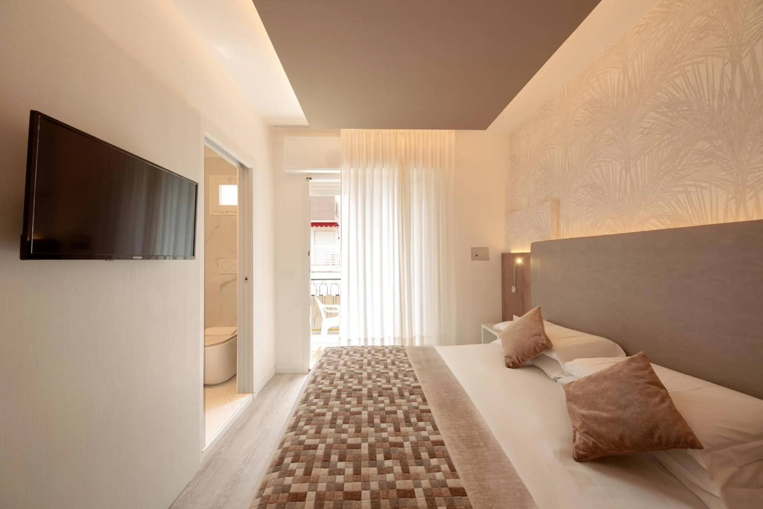 Bed in Hotel Derby S