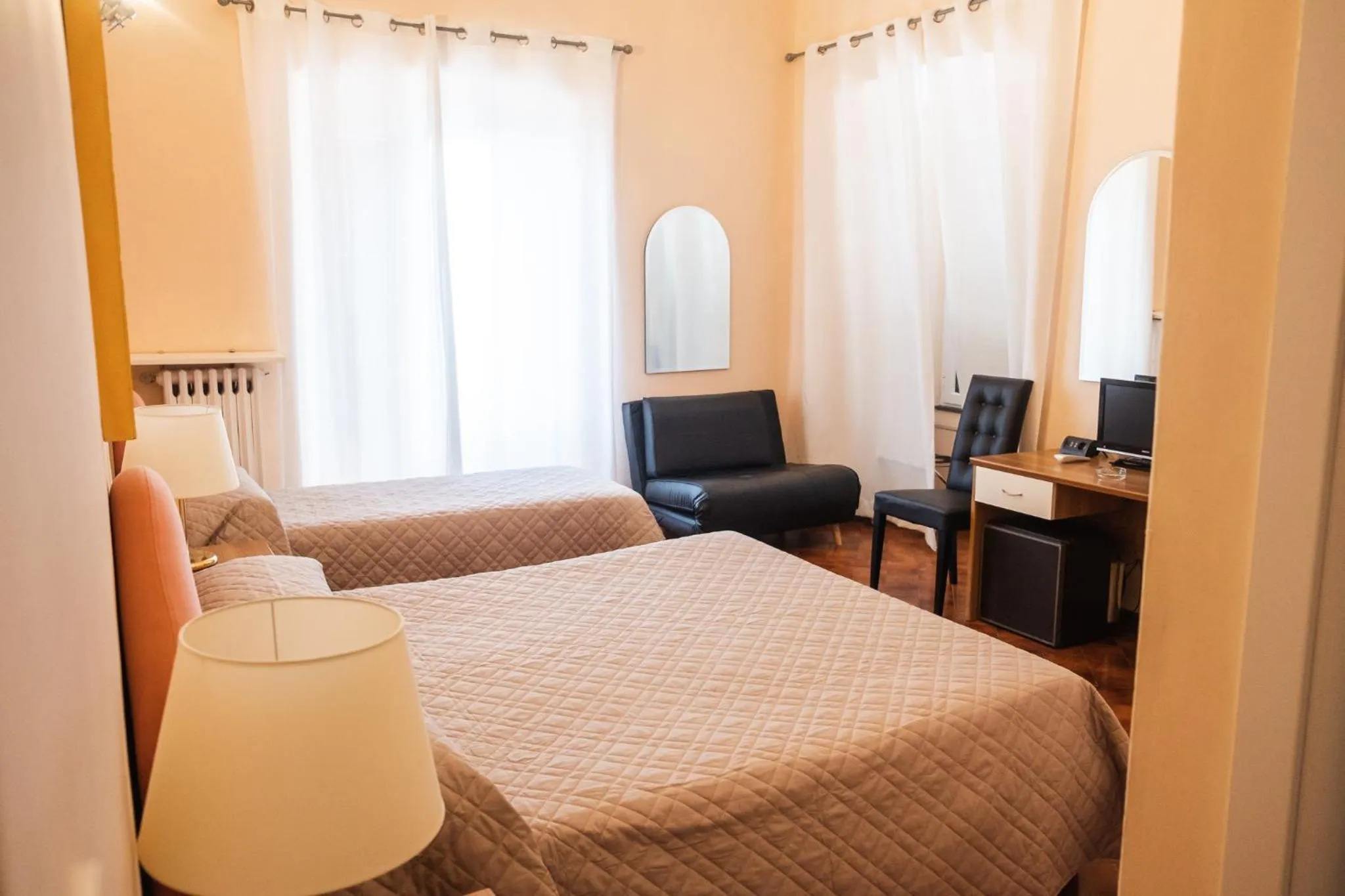 Bed in Hotel Miramare