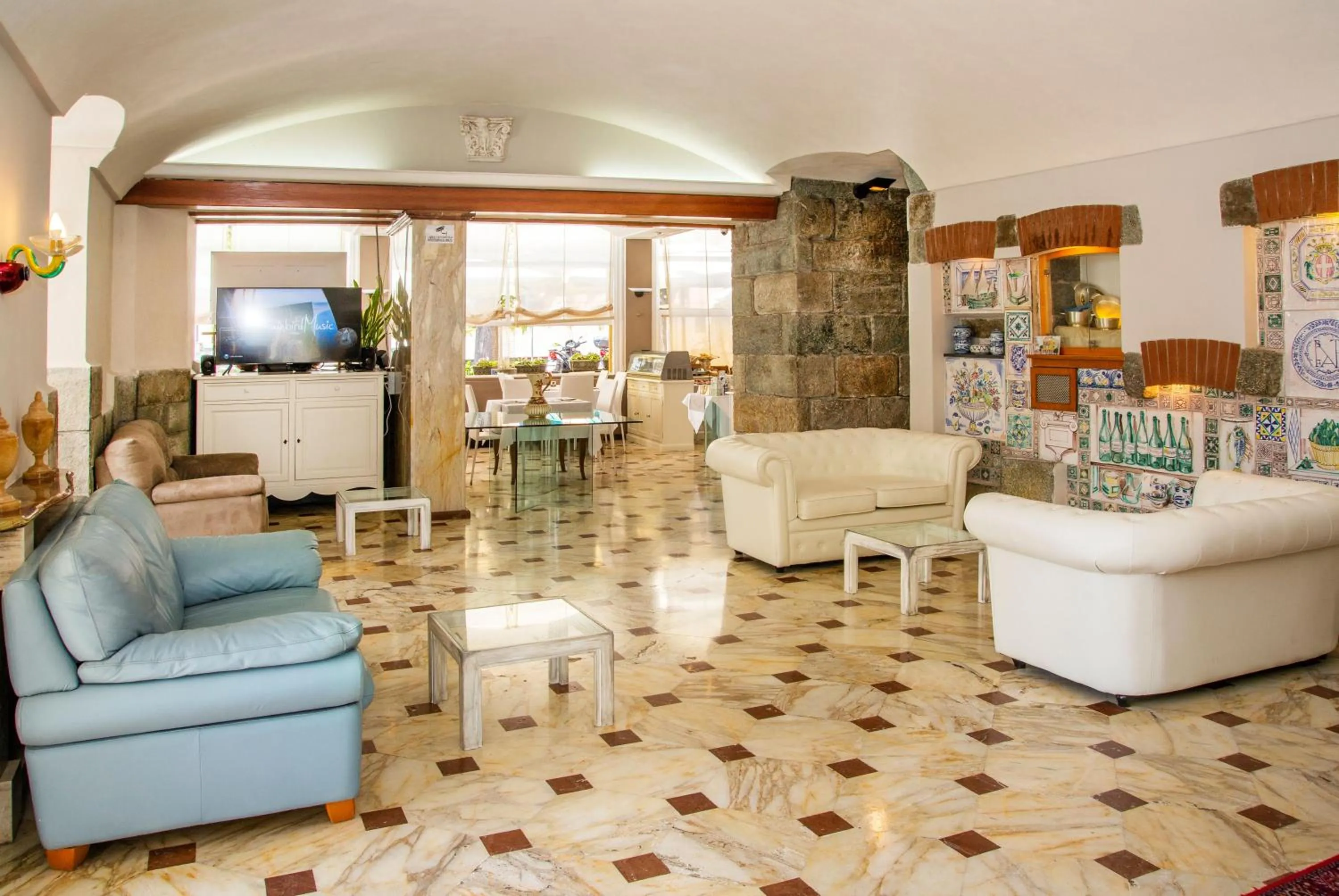 Lobby or reception in Hotel Miramare