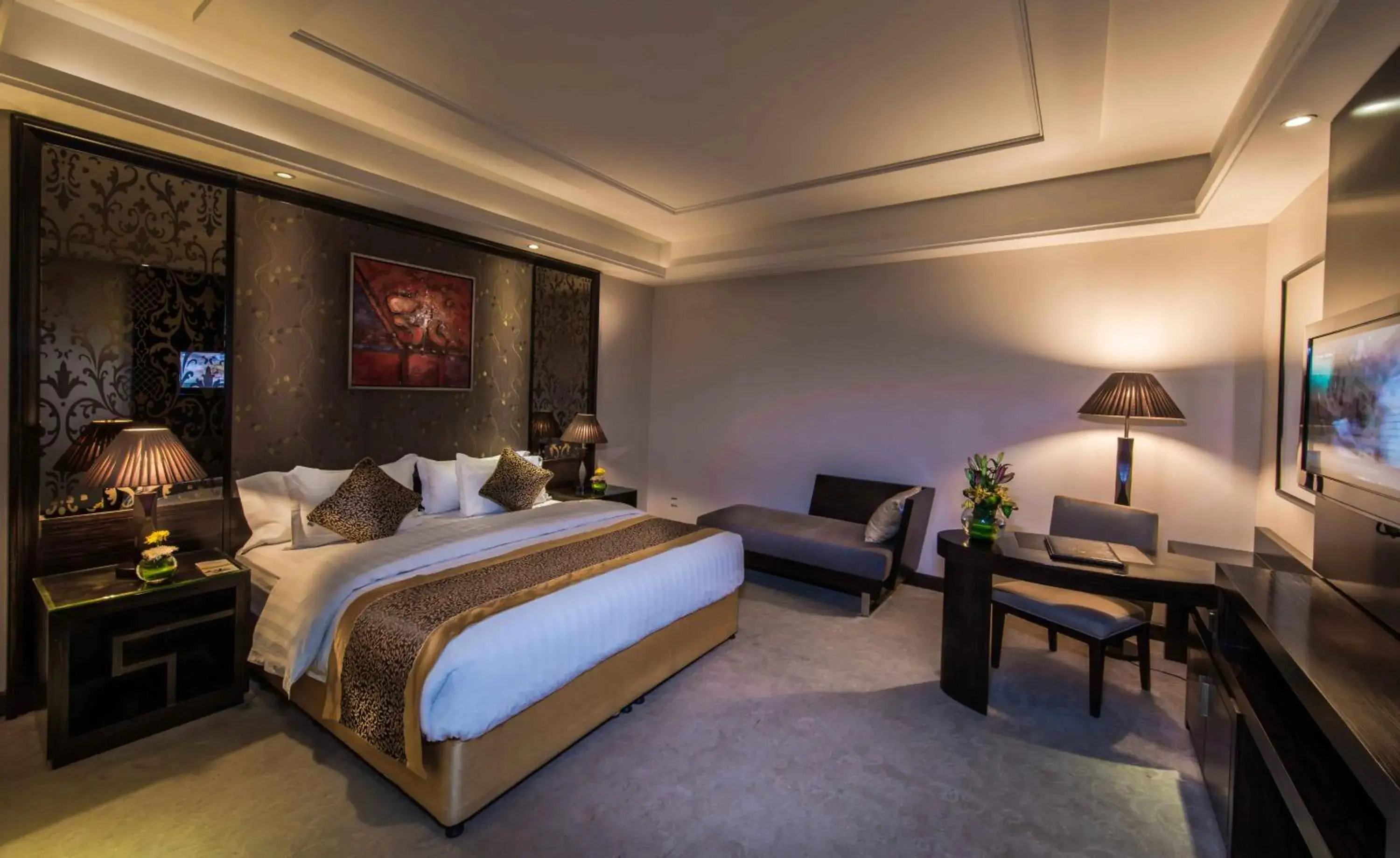 Bedroom, Bed in Boudl Al Woroud بودل الورود Bedroom, Bed in Boudl Al Woroud بودل الورود