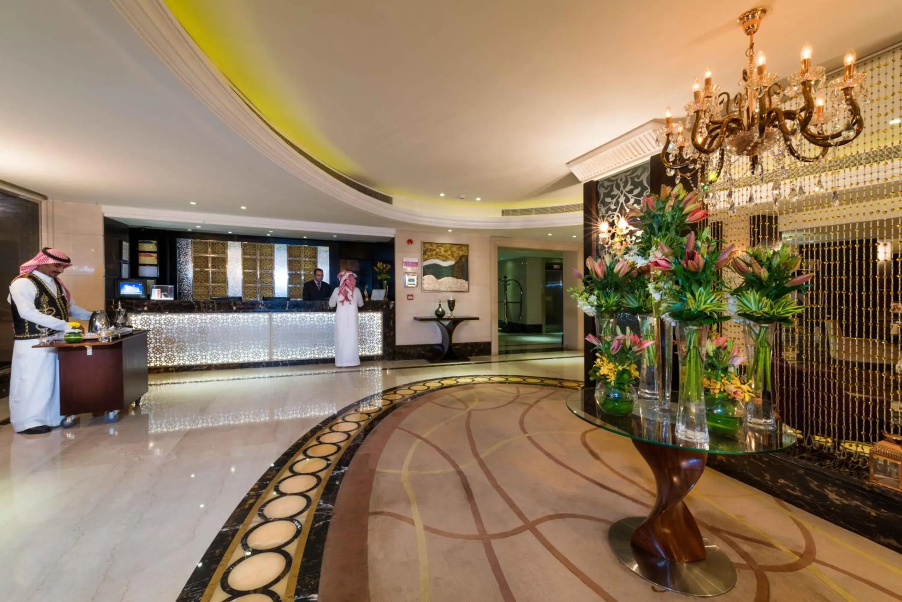 Lobby or reception in Boudl Al Woroud بودل الورود Lobby or reception in Boudl Al Woroud بودل الورود