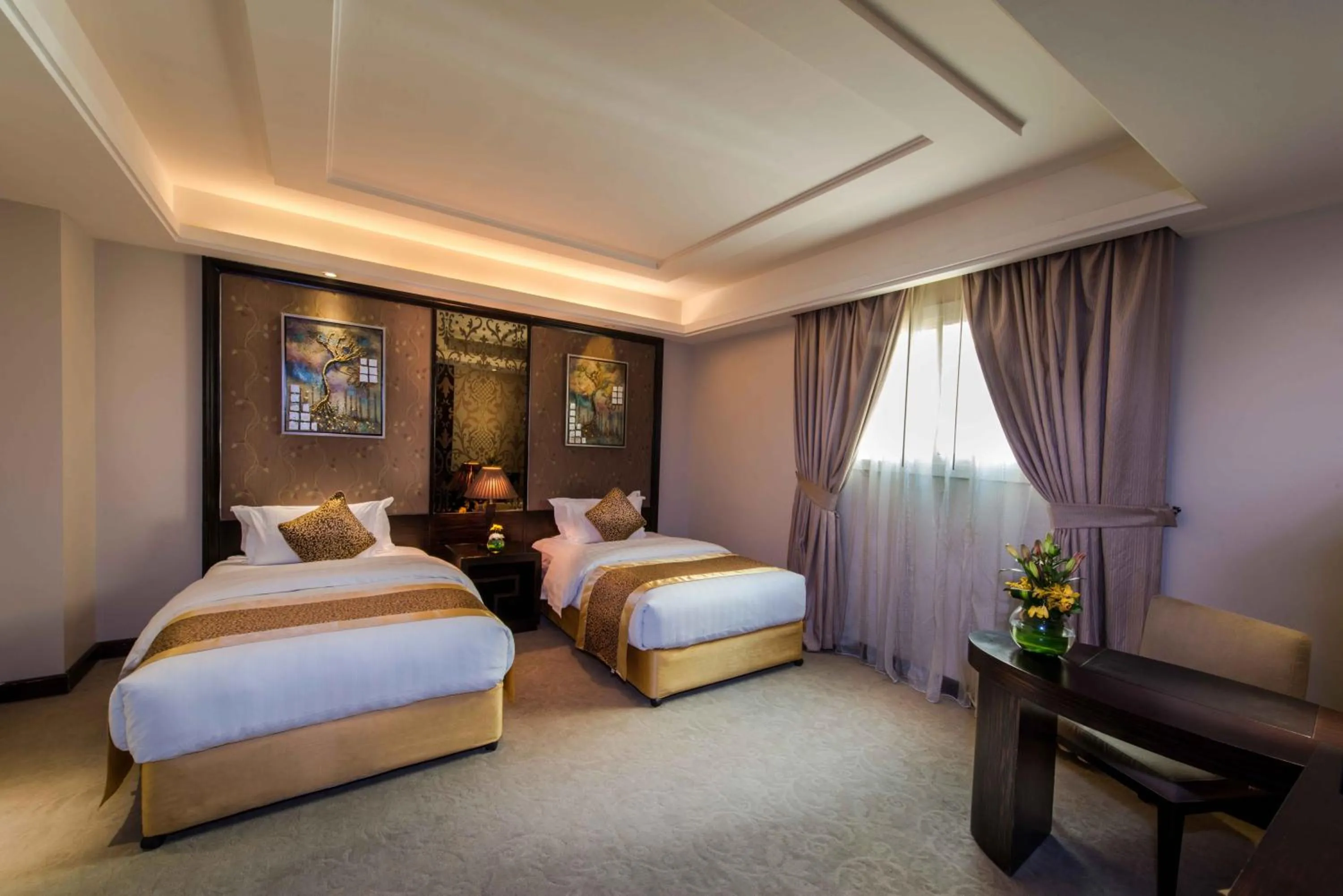 Bedroom, Bed in Boudl Al Woroud بودل الورود