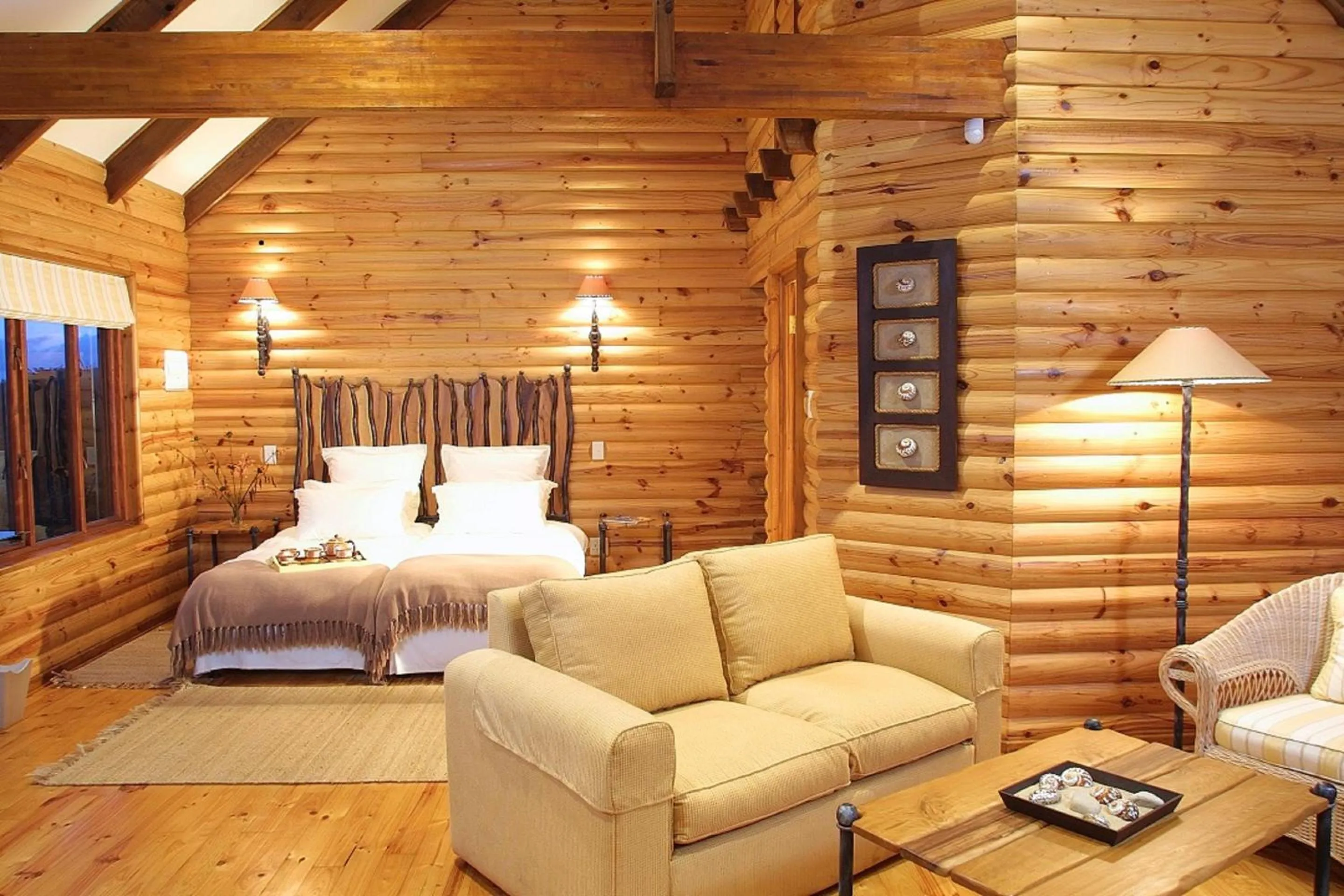 Bed in The Fernery Lodge & Spa