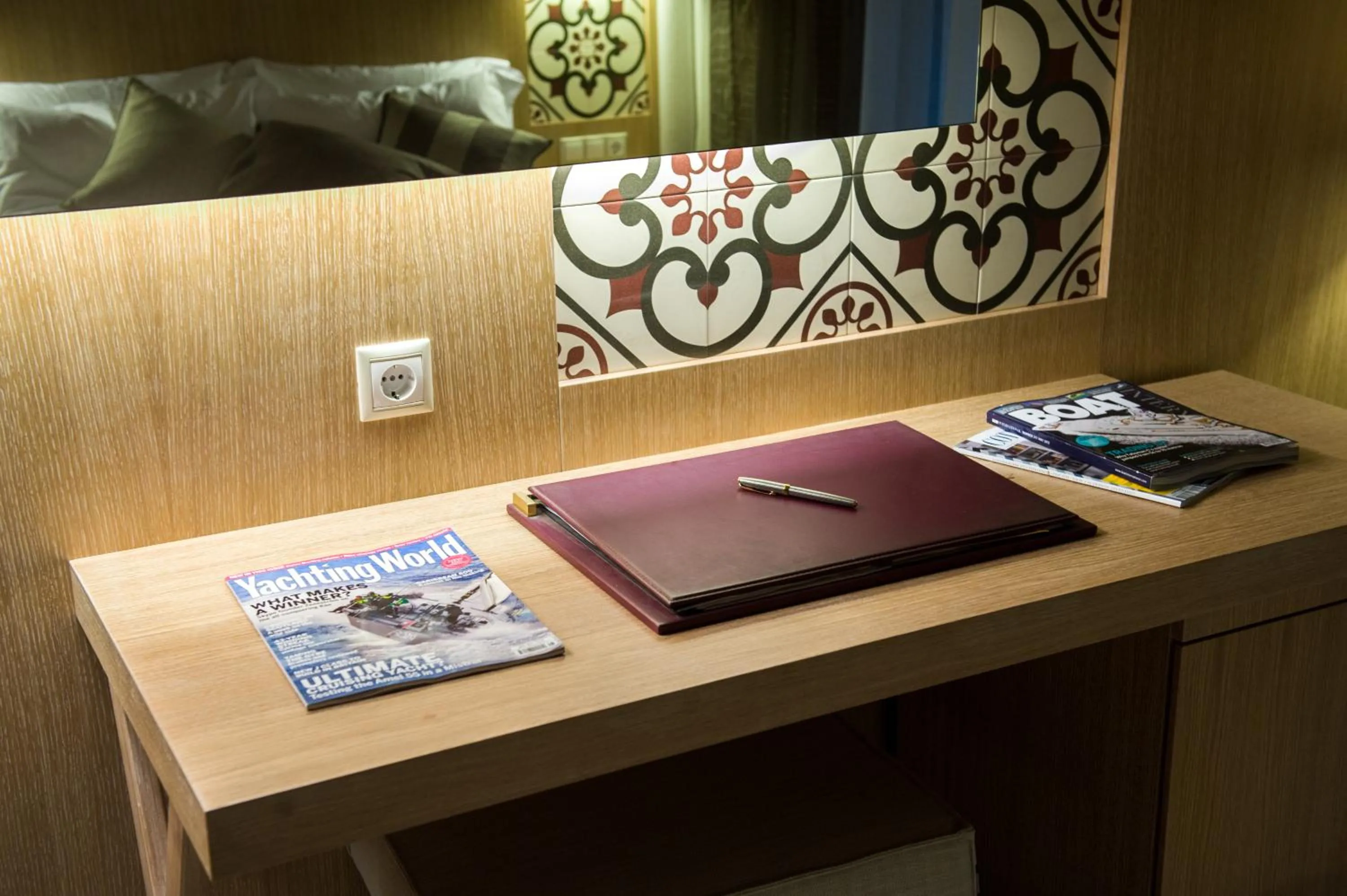 Decorative detail in Alkyon Hotel