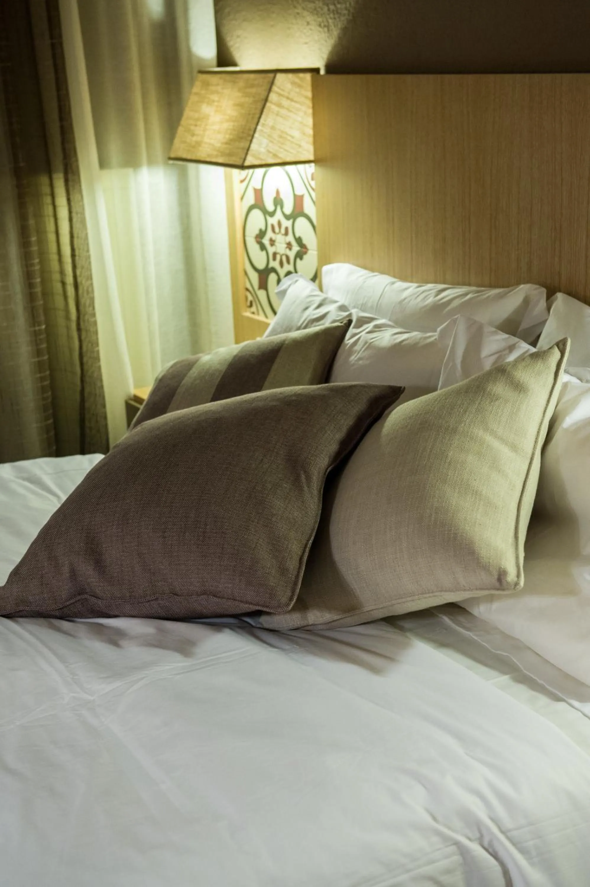 Decorative detail, Bed in Alkyon Hotel