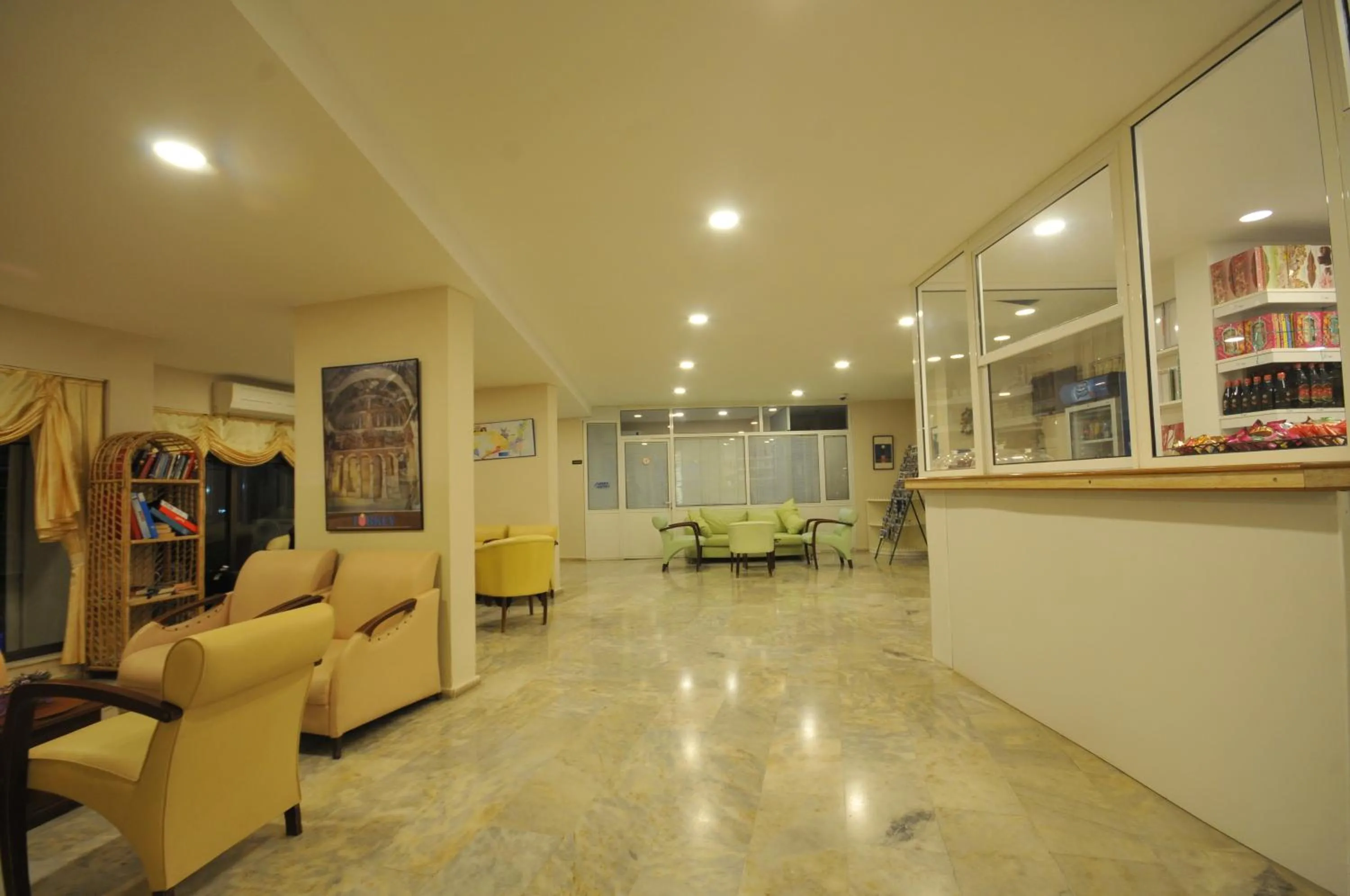 Lobby or reception in Amos Hotel