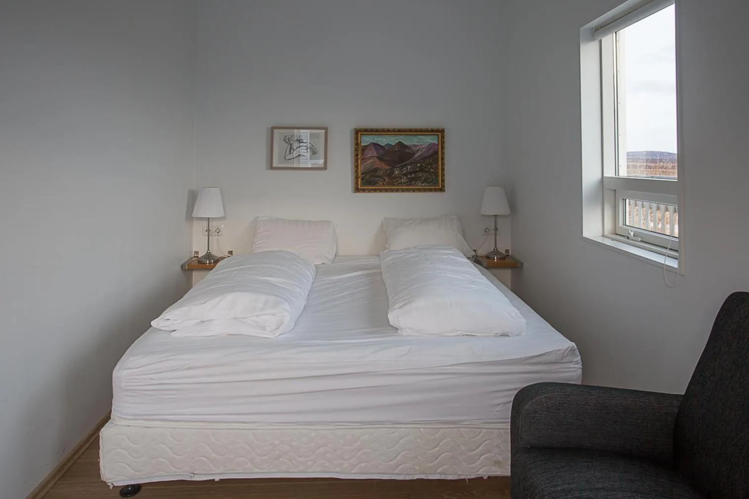 Bed in Vogur Country Lodge