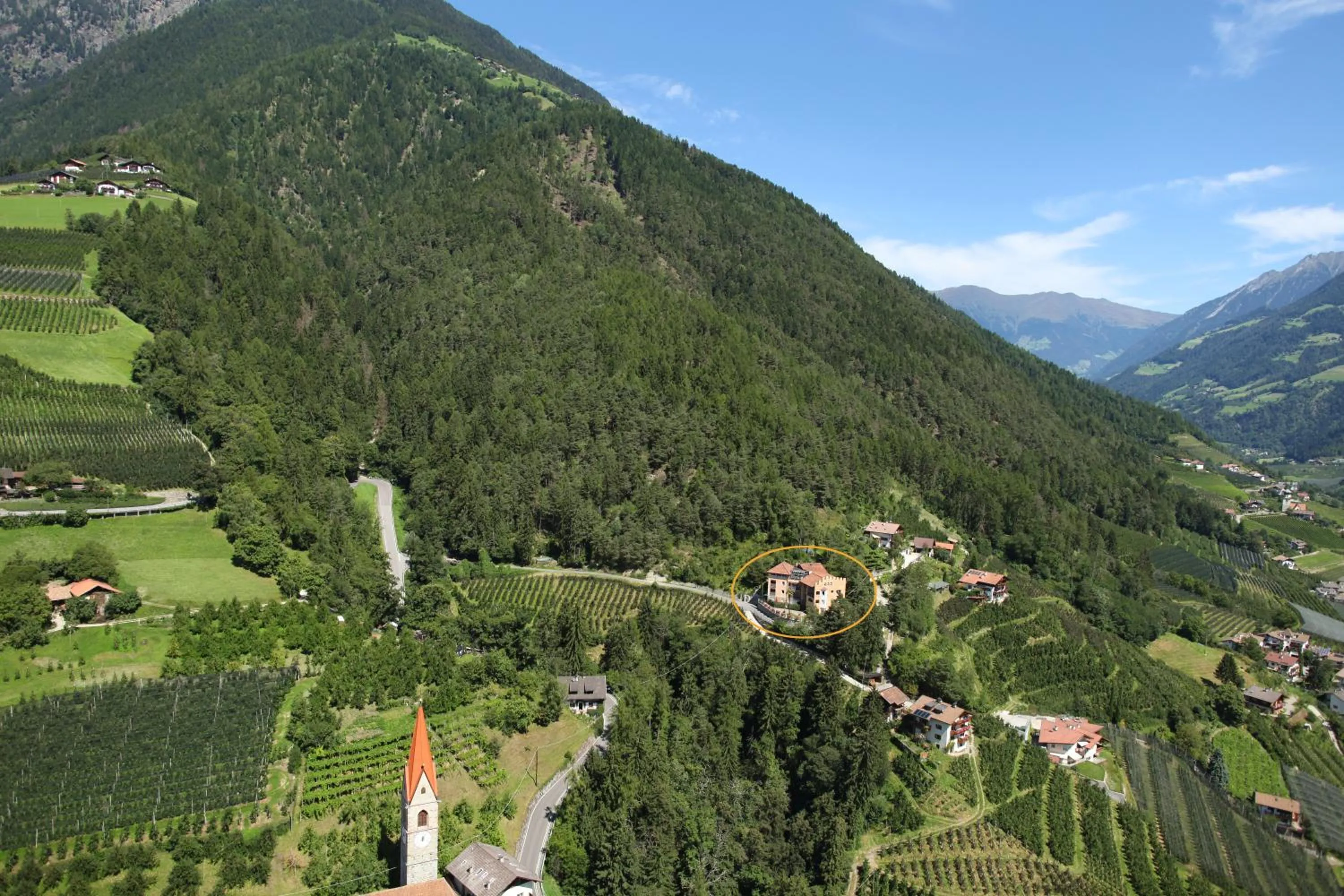 Bird's eye view in Appartementhaus Am Waalweg