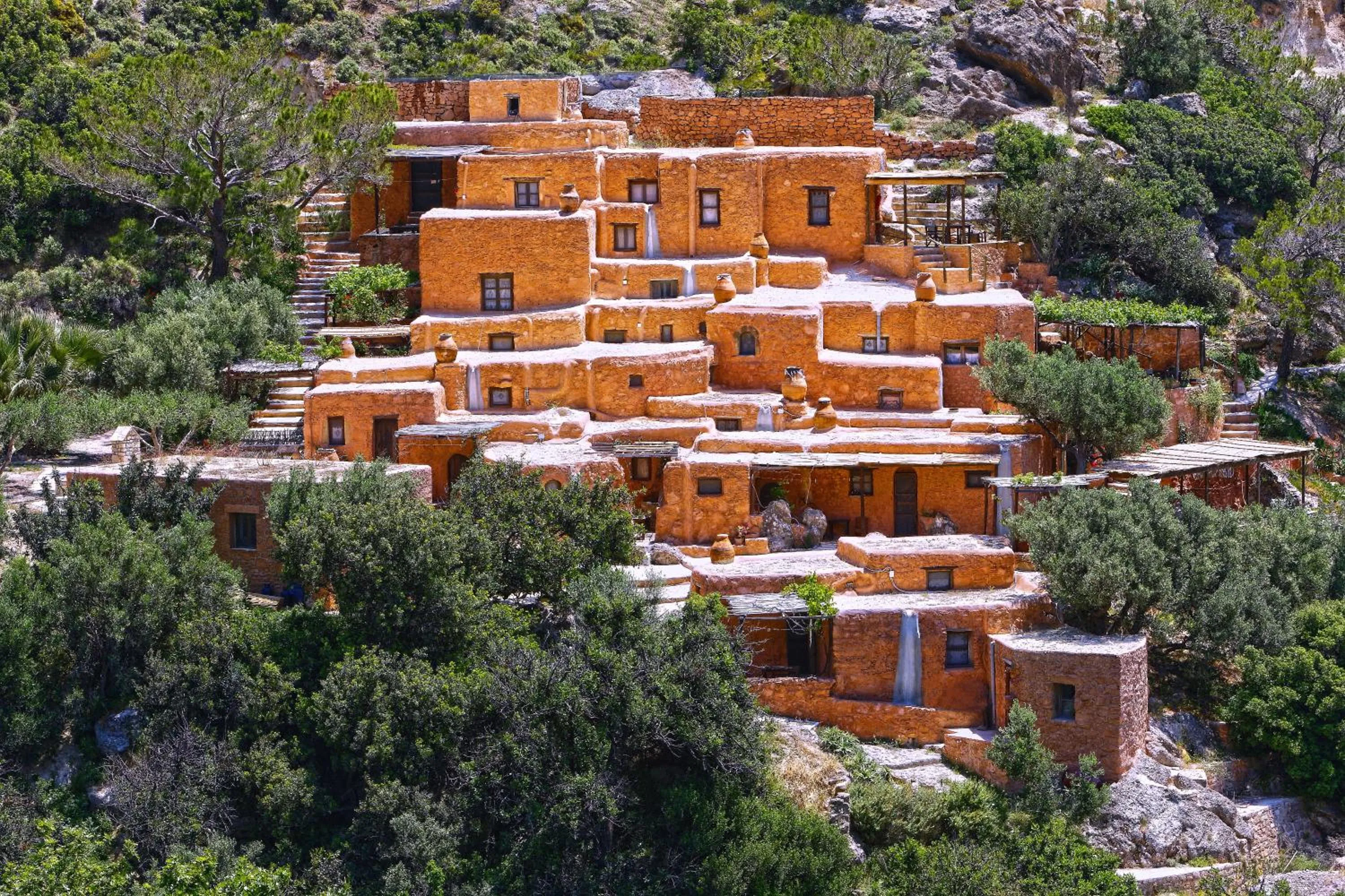 Bird's eye view in Aspros Potamos