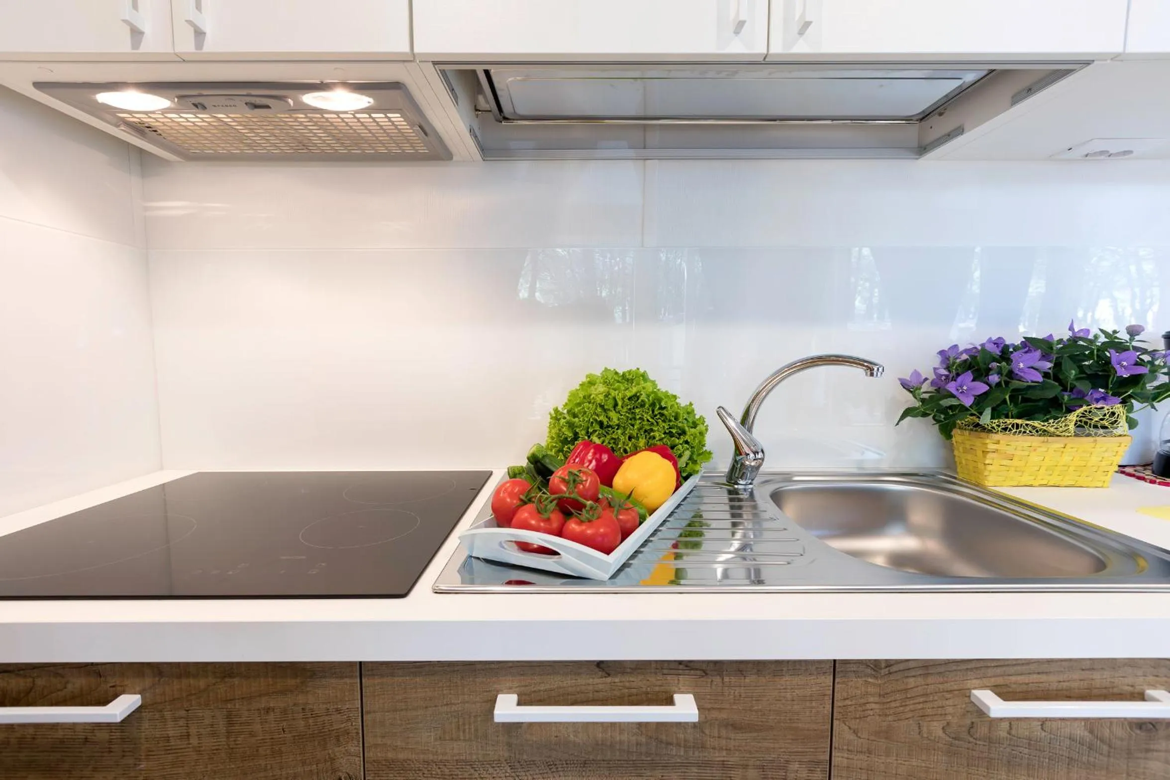 Kitchen or kitchenette in Vela Blu Camping Village