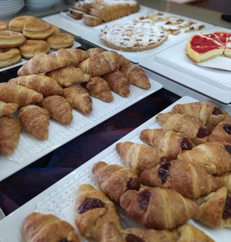 Continental breakfast in Hotel Italy