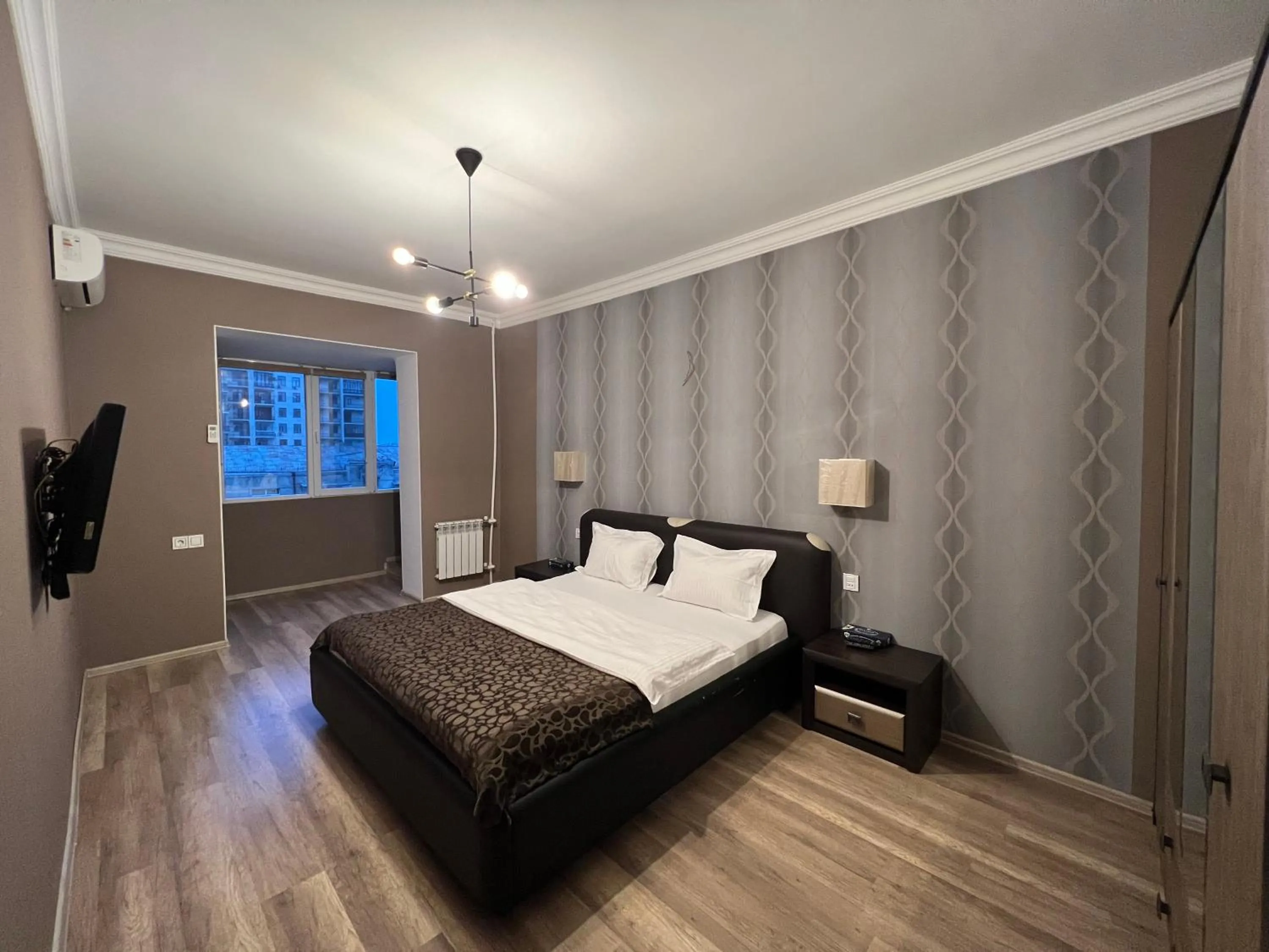 Bed in Panoramic 2BR Flame Towers View Old City Nizami St