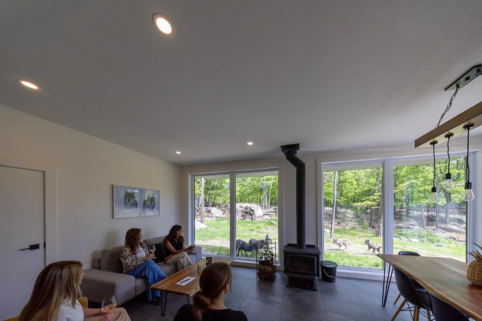 Seating area in Parc Omega