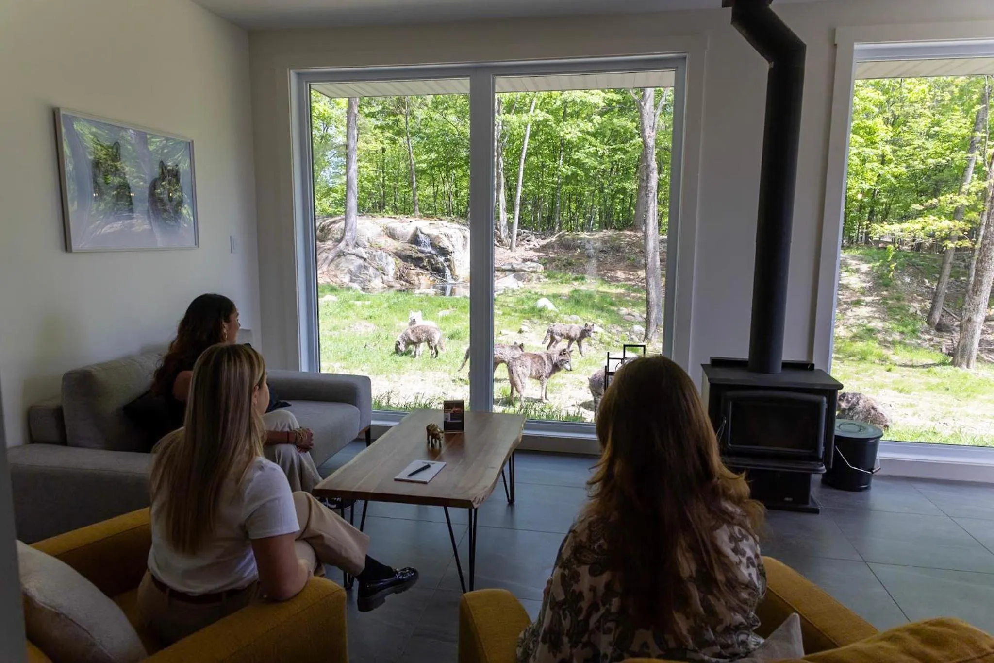 Seating area in Parc Omega