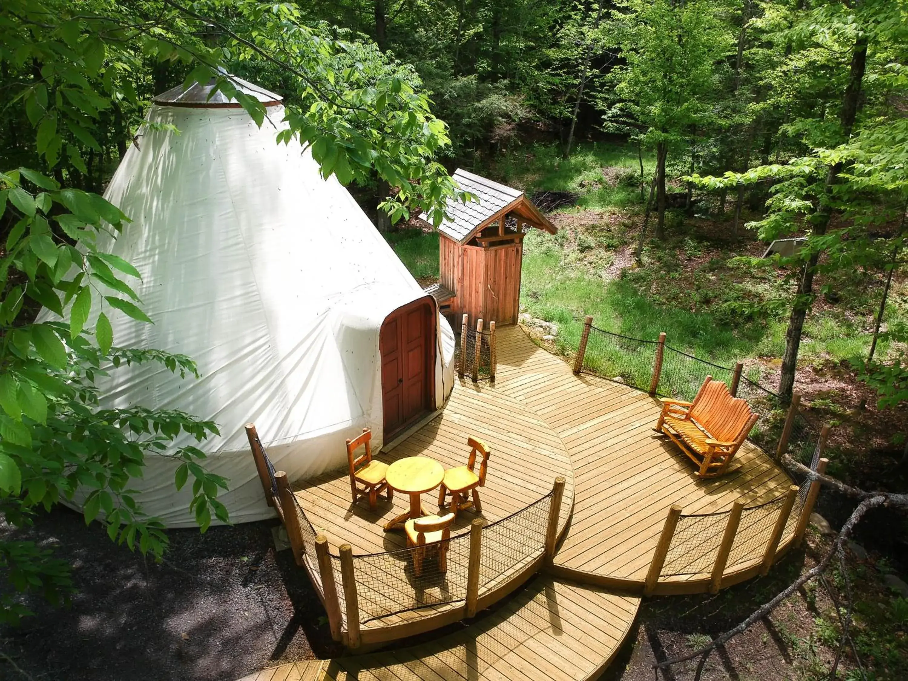 Wi-tent in Parc Omega Wi-tent in Parc Omega