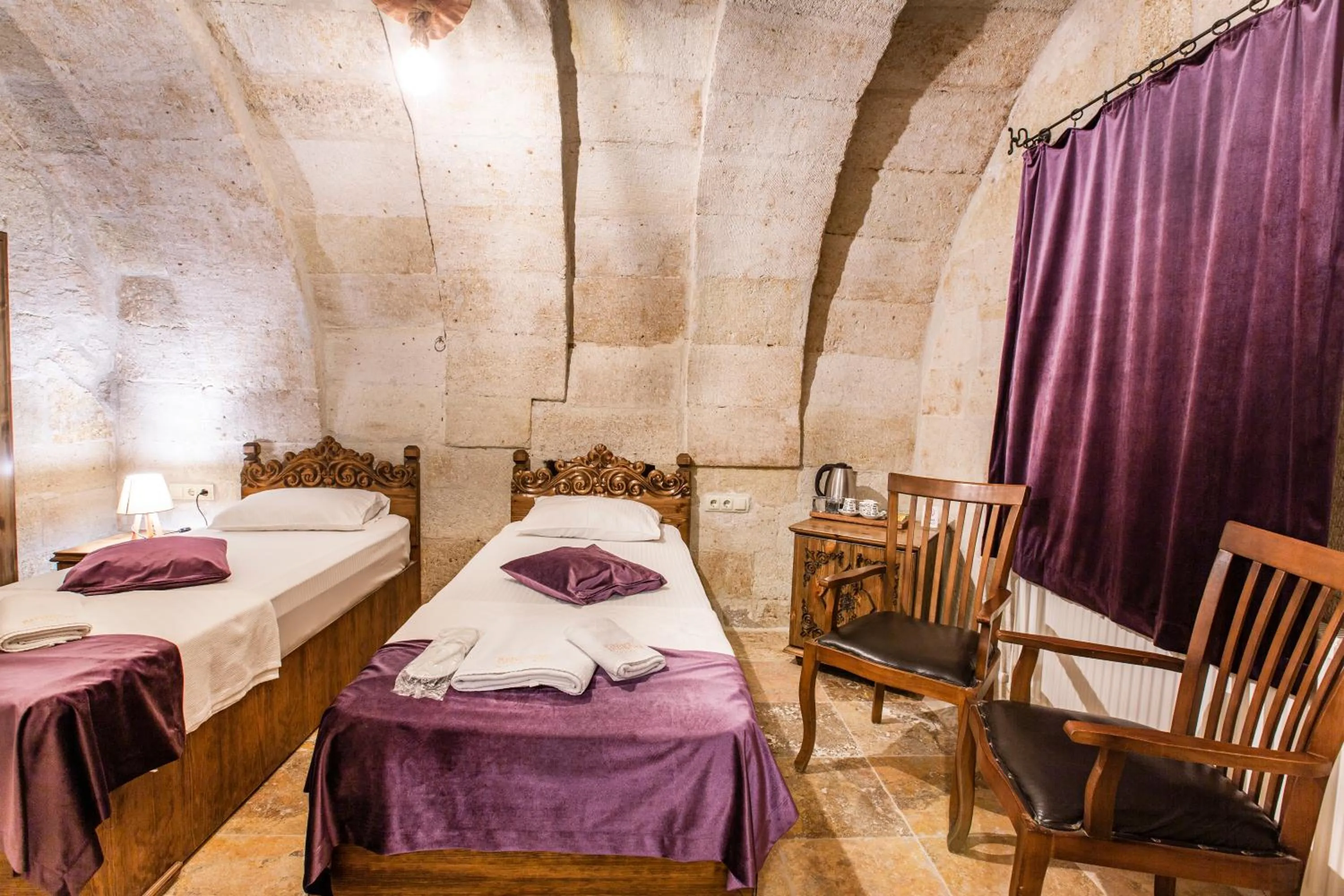 Bed in kayadibi cave hotel