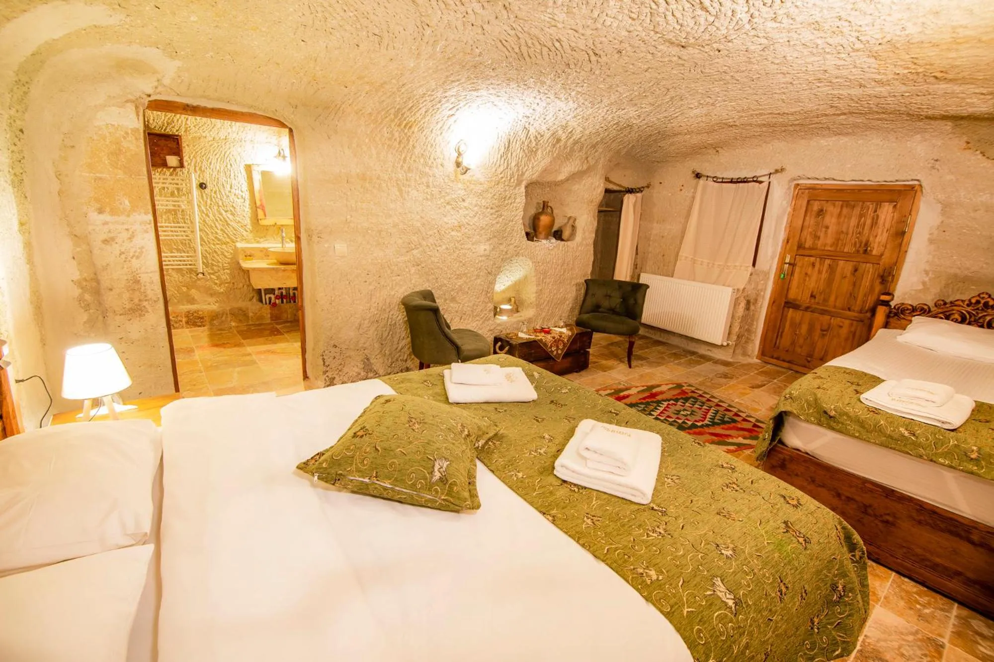 Bed in kayadibi cave hotel