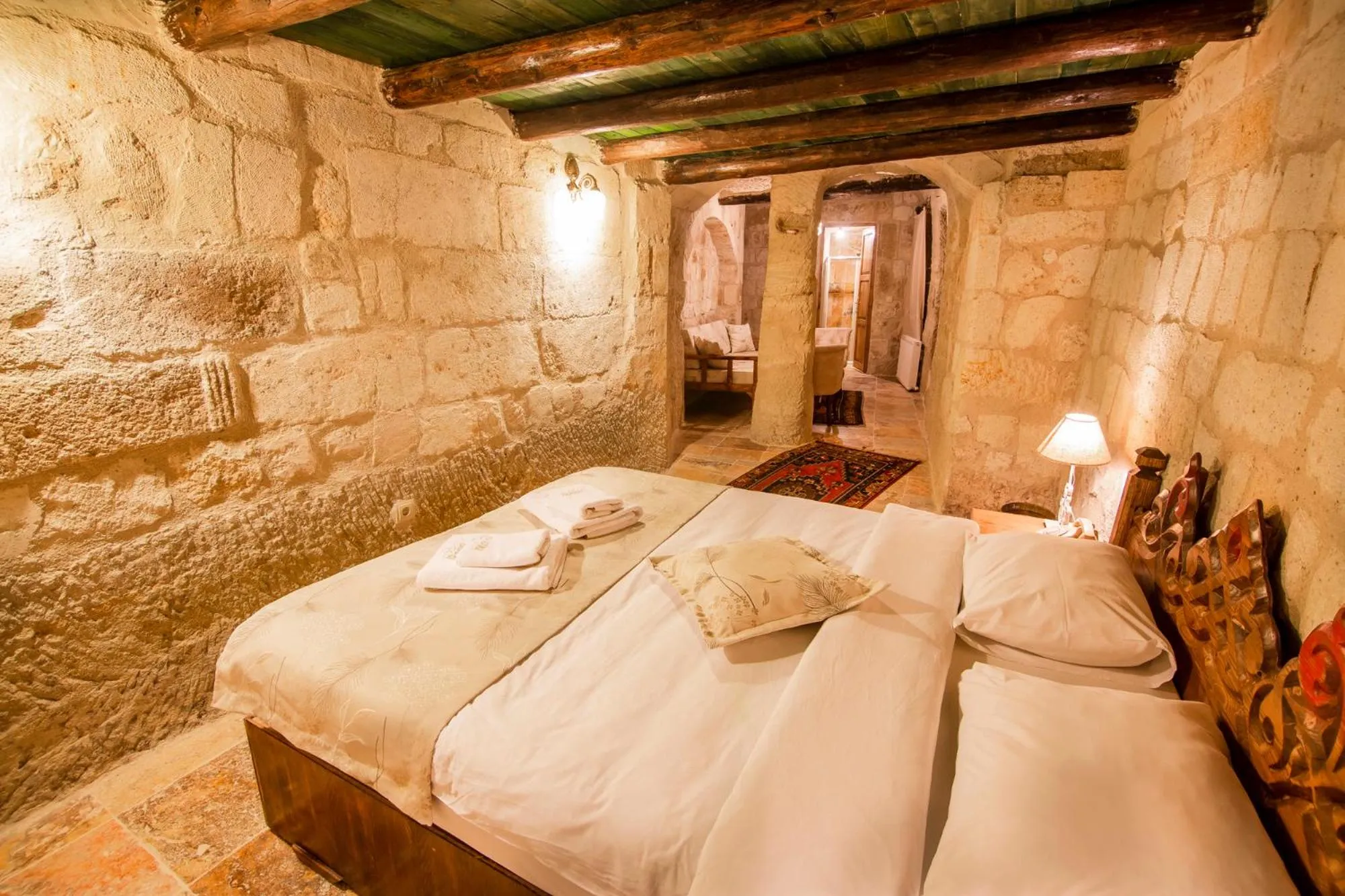 Bed in kayadibi cave hotel