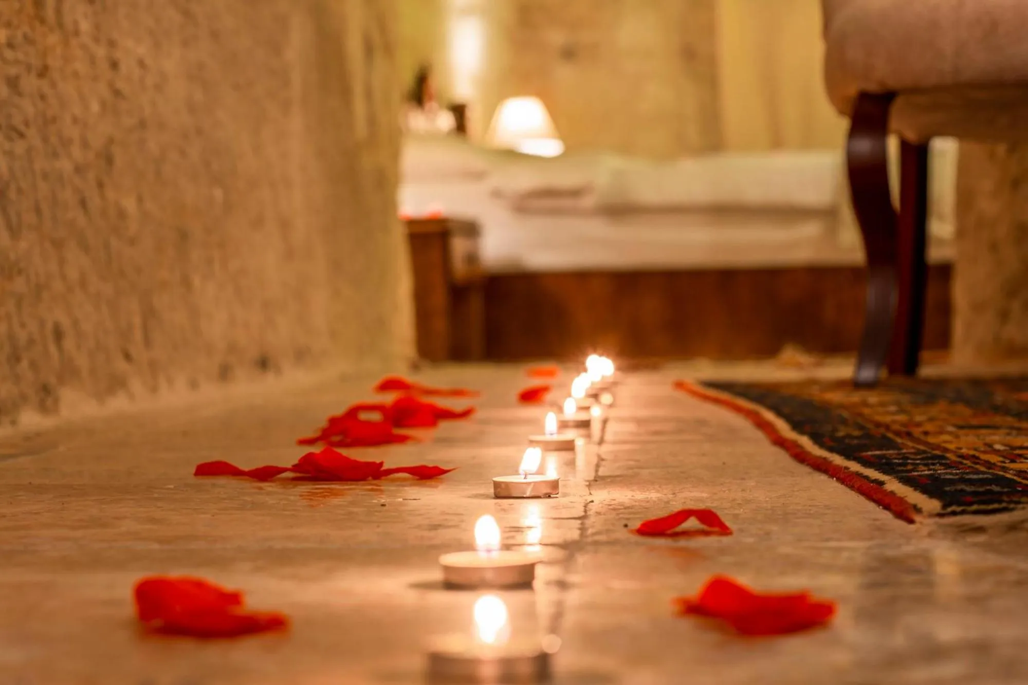 Bedroom in kayadibi cave hotel