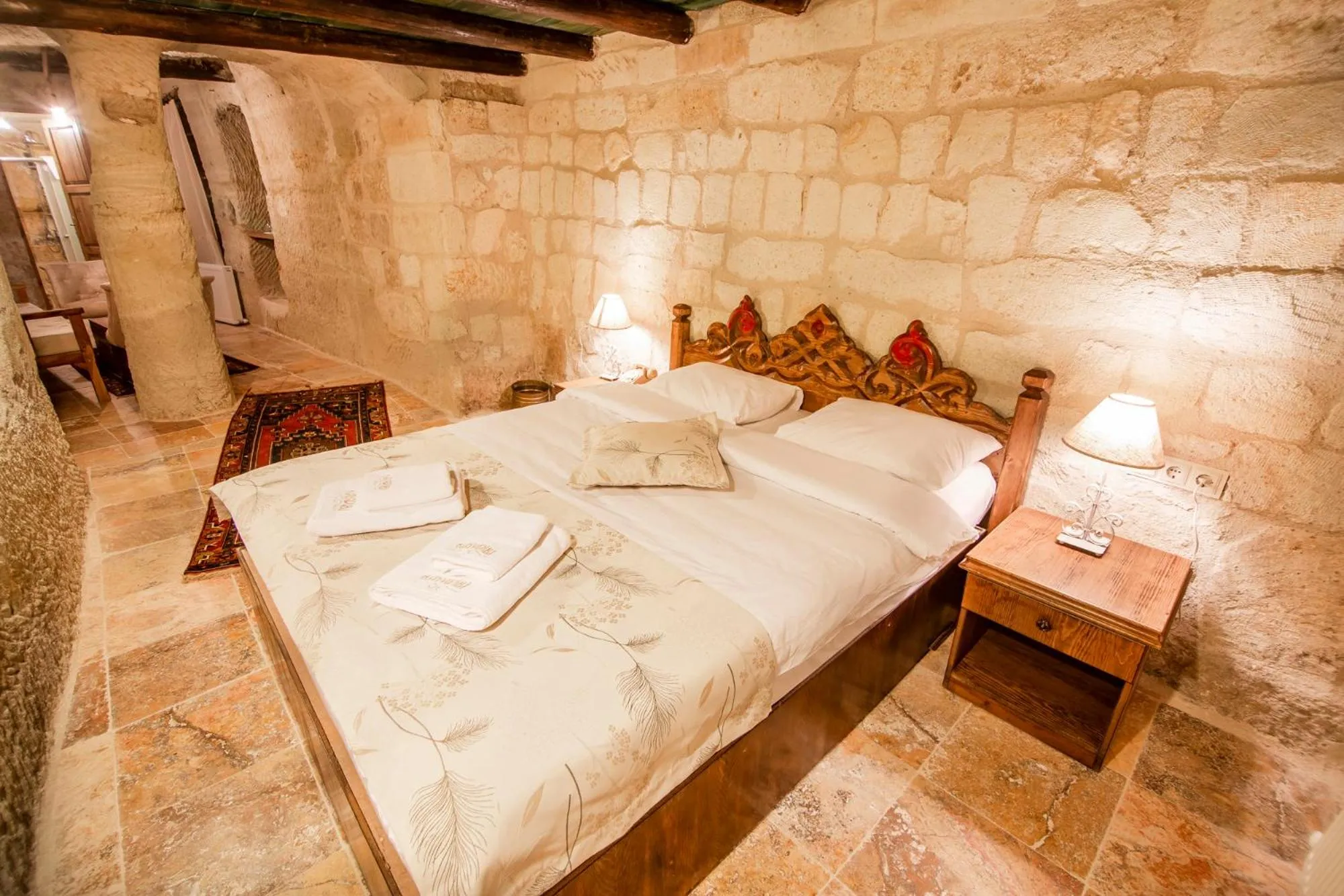 Bed in kayadibi cave hotel