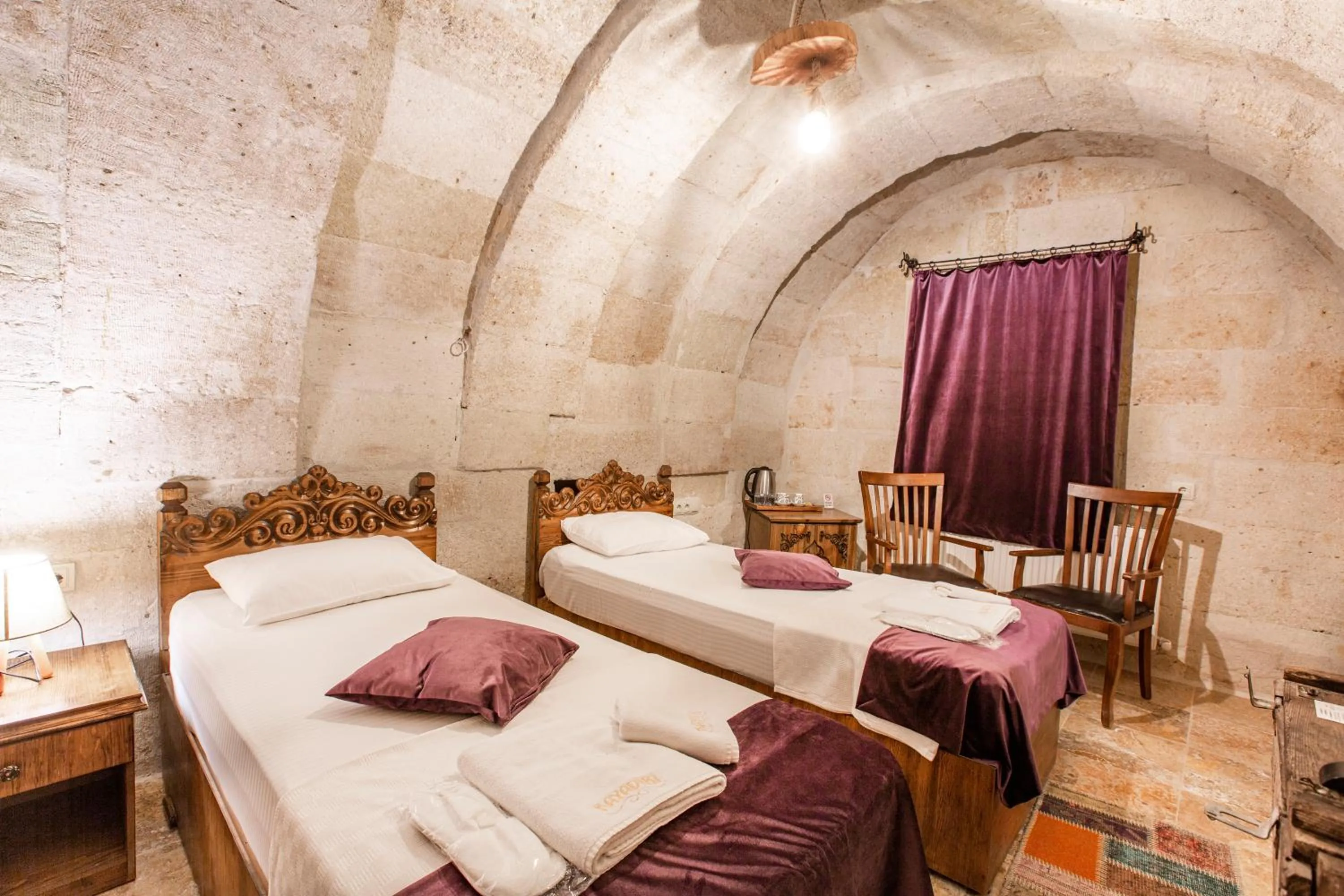 Bed in kayadibi cave hotel