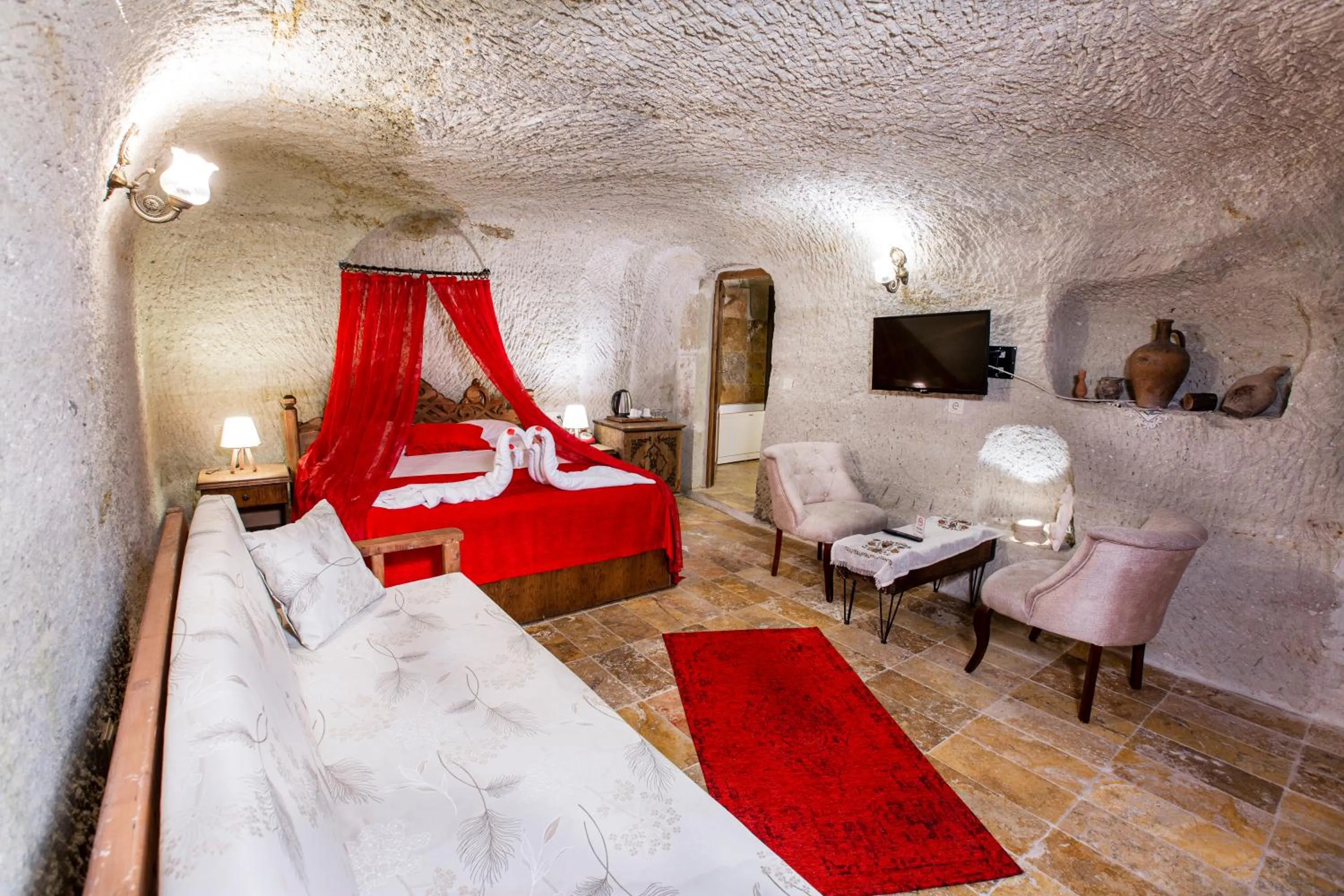 Bed in kayadibi cave hotel