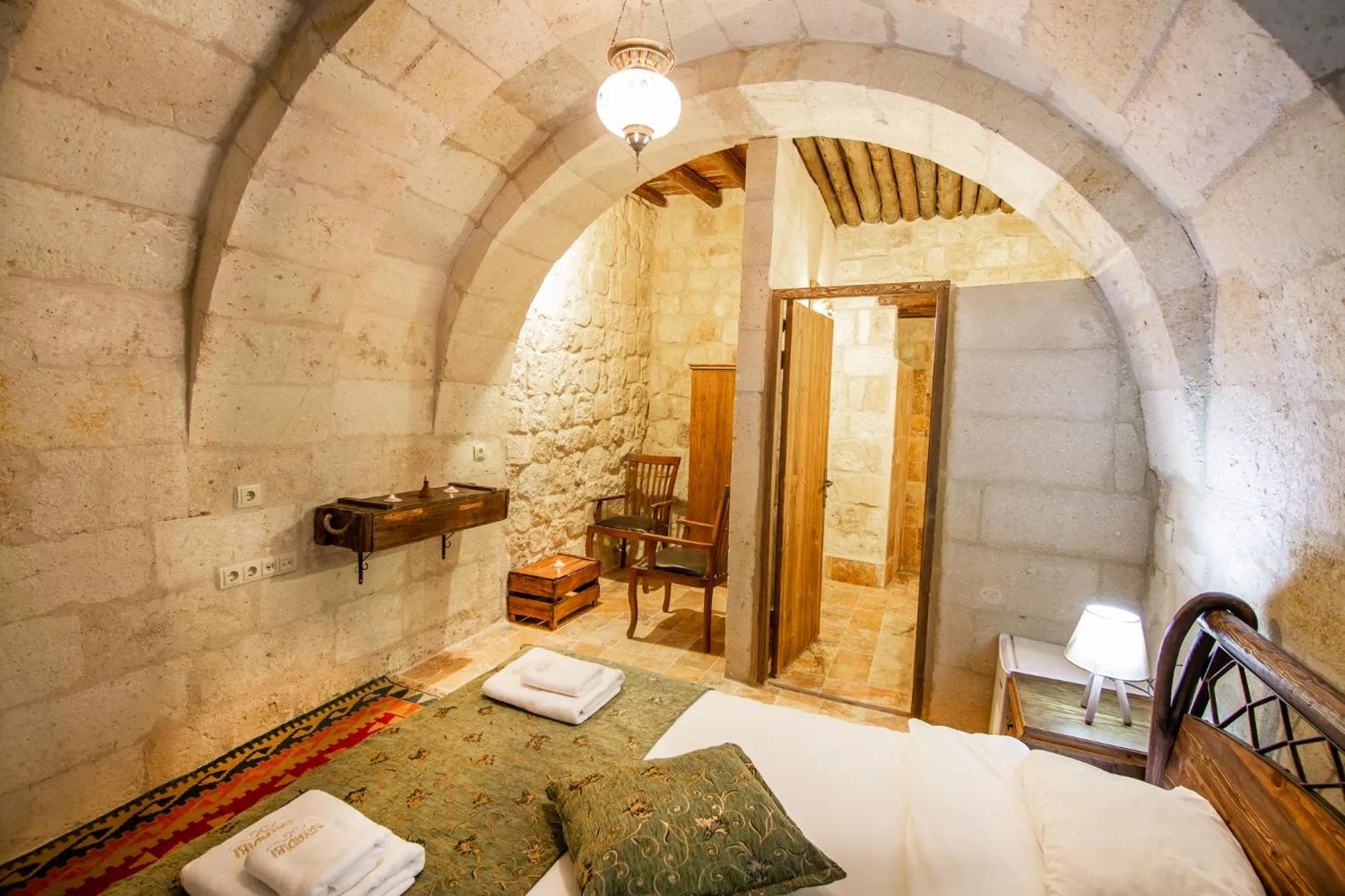 Bed in kayadibi cave hotel