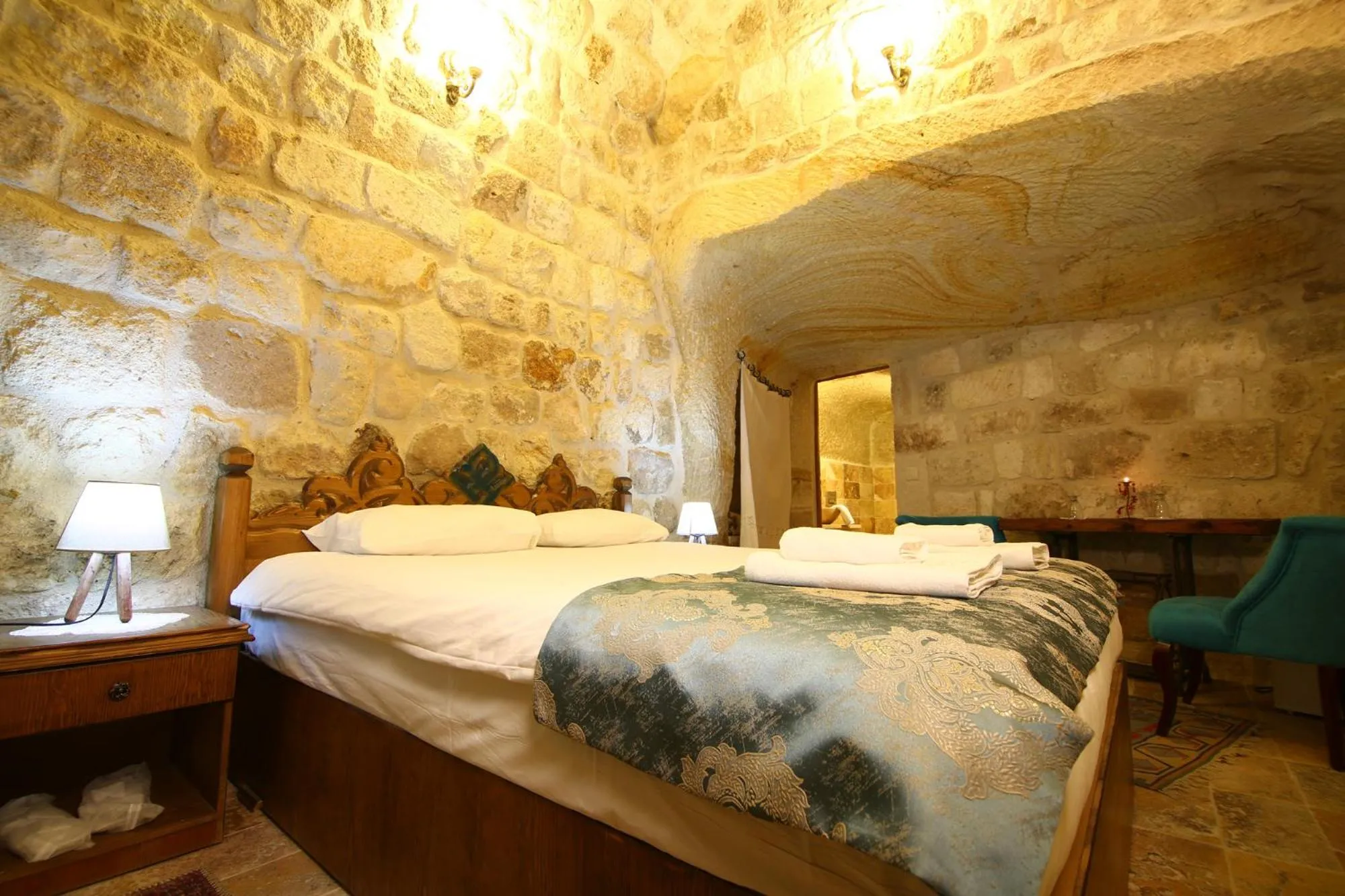 Bed in kayadibi cave hotel