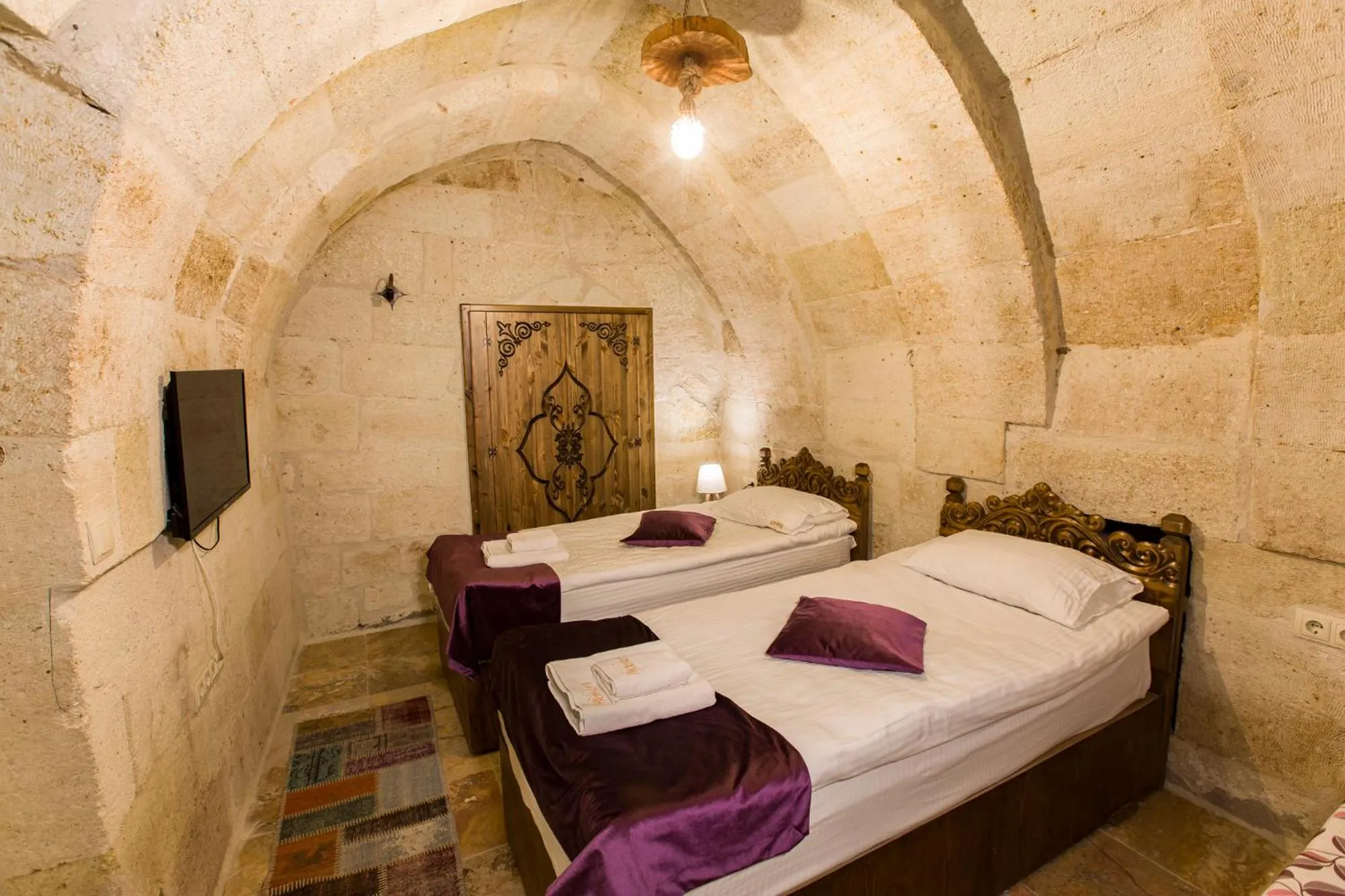 Bed in kayadibi cave hotel