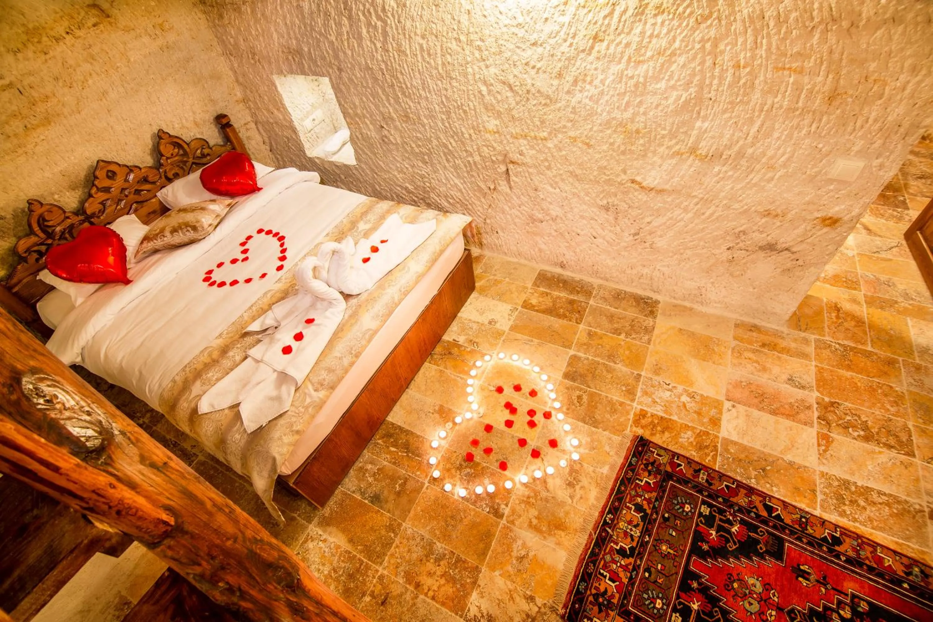 Bed in kayadibi cave hotel