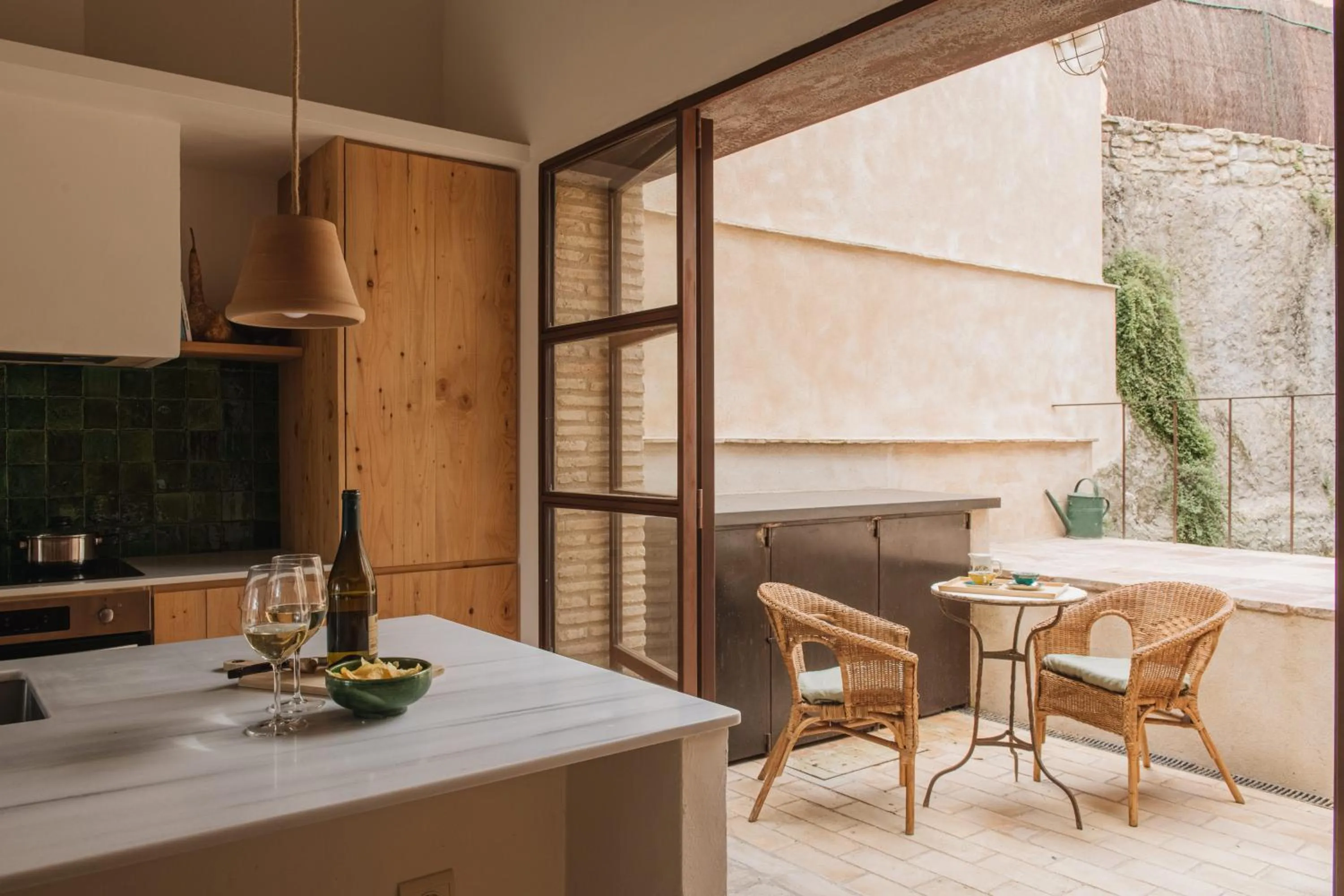 Inner courtyard view in Can Bassa