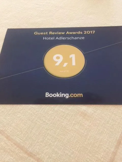 Certificate/Award in Hotel Adlerschanze