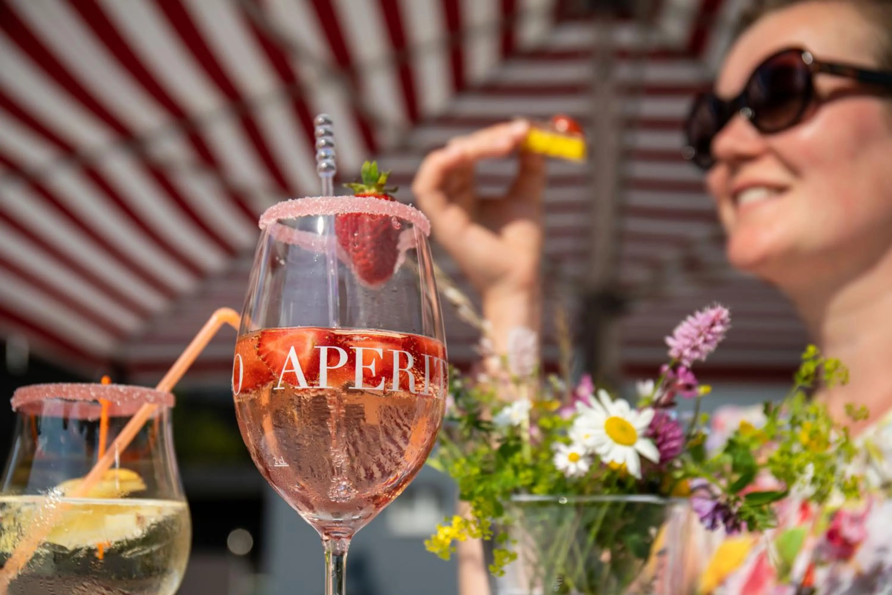 Drinks in Hotel Stump's Alpenrose