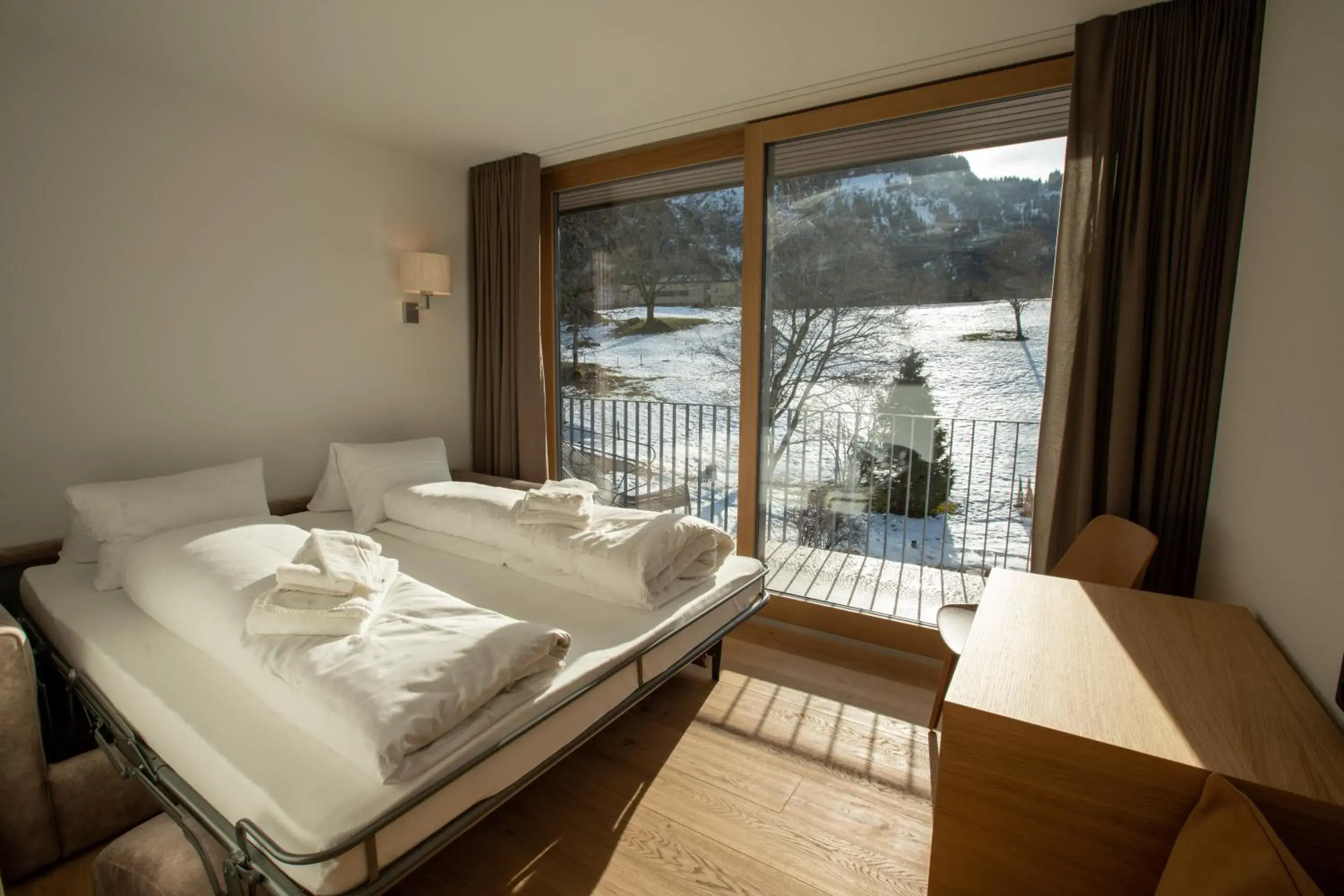 Bed in Hotel Stump's Alpenrose Bed in Hotel Stump's Alpenrose