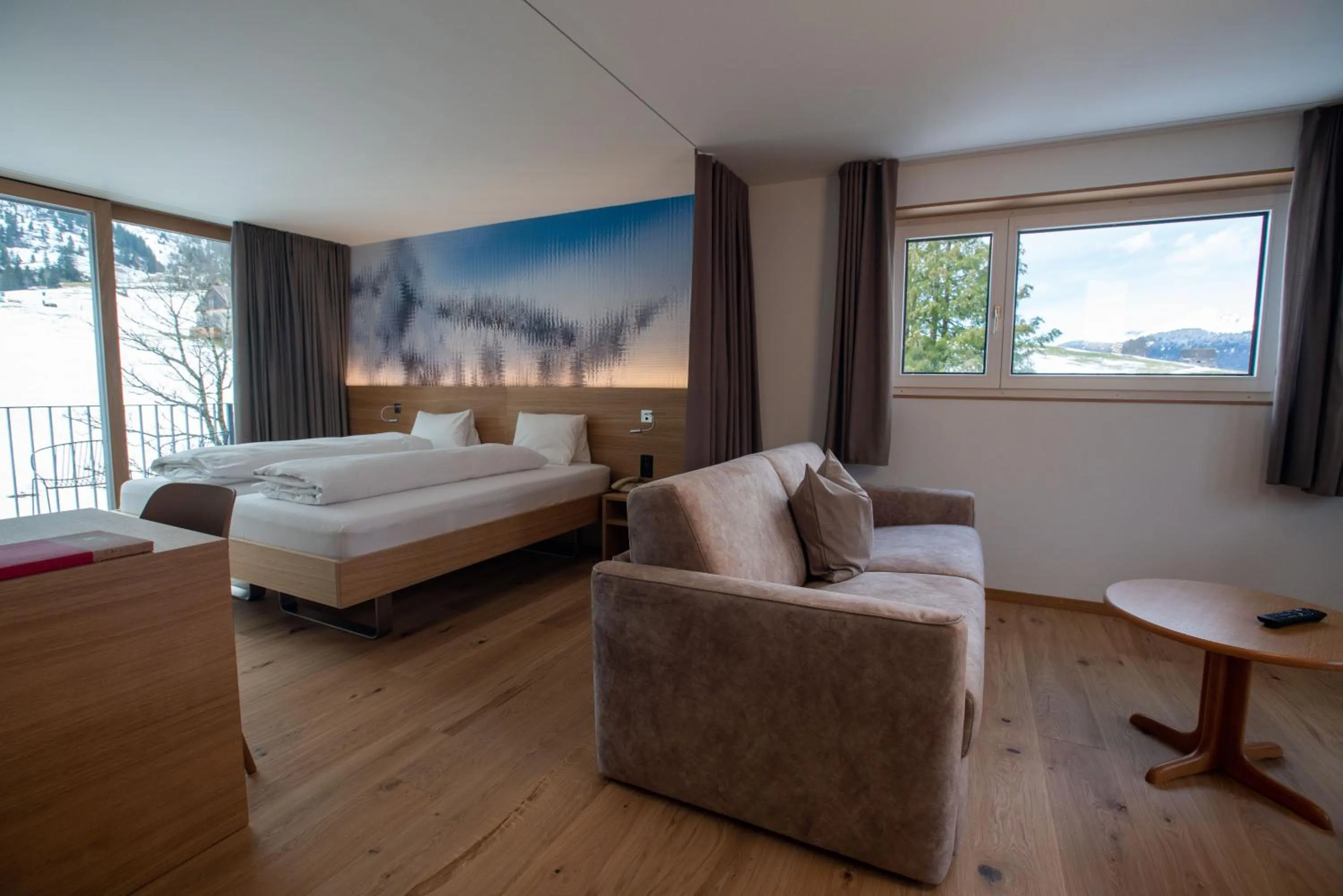 Living room, Bed in Hotel Stump's Alpenrose