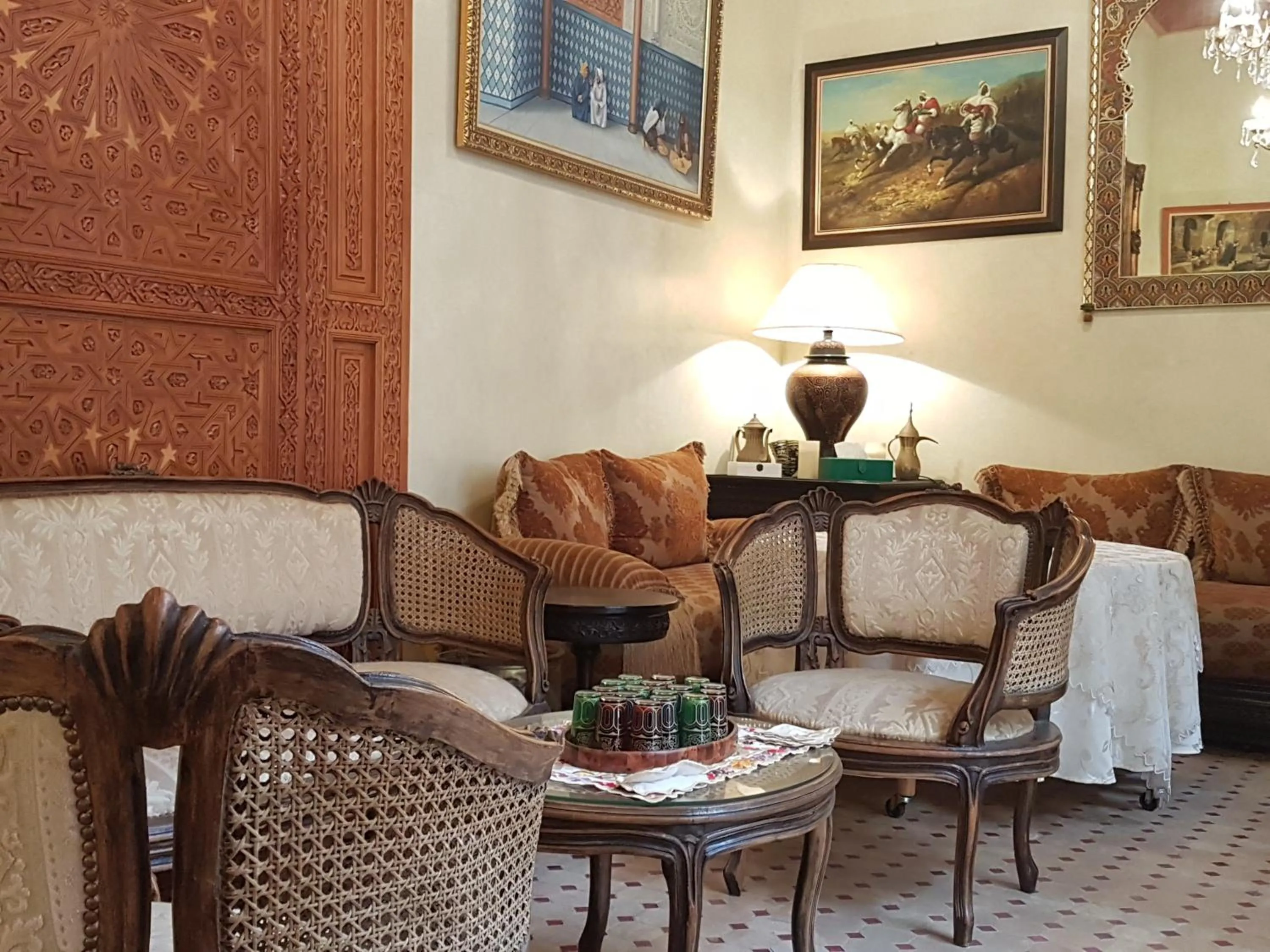 Seating area in Riad Dar Karima