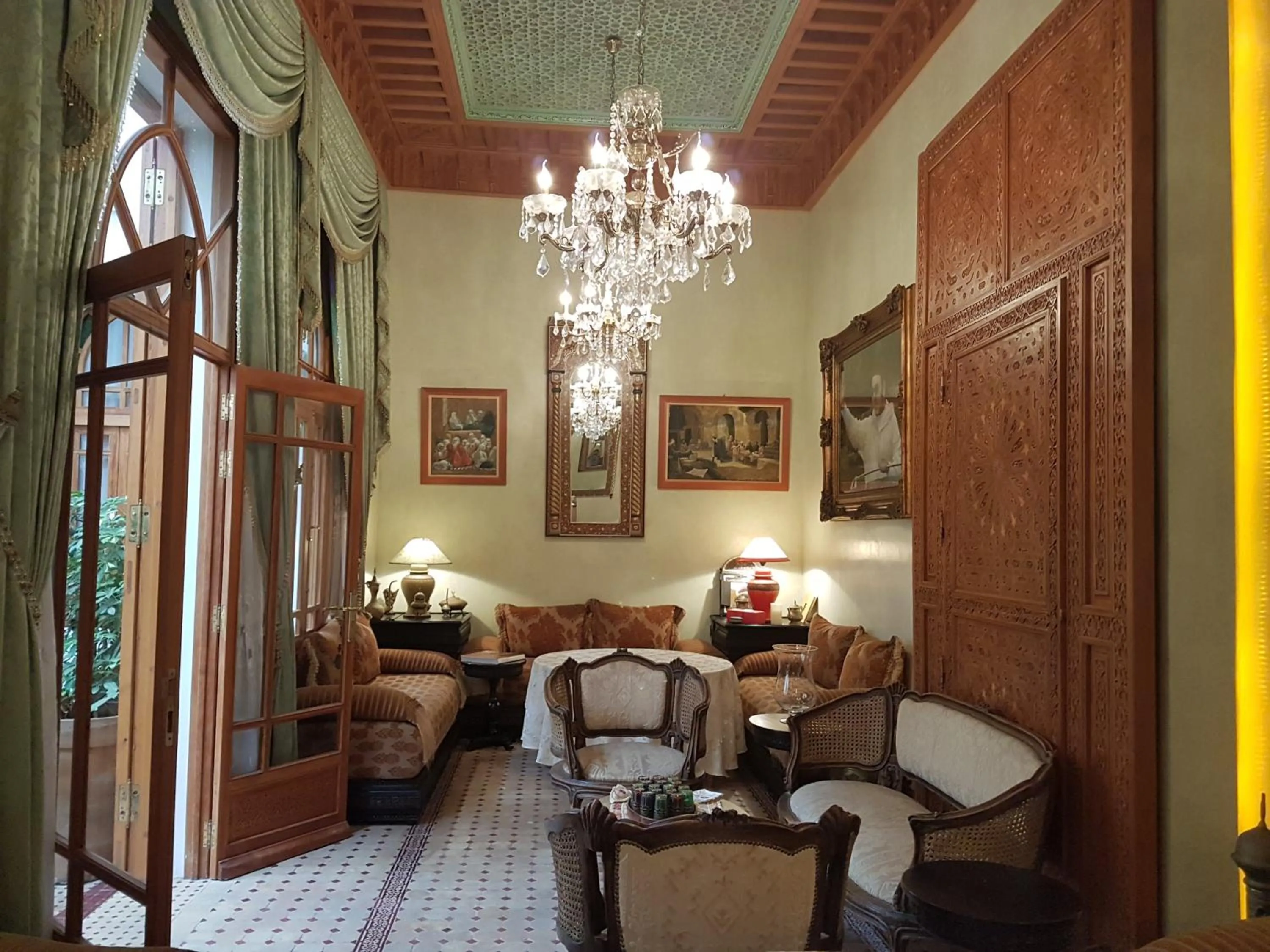Living room in Riad Dar Karima