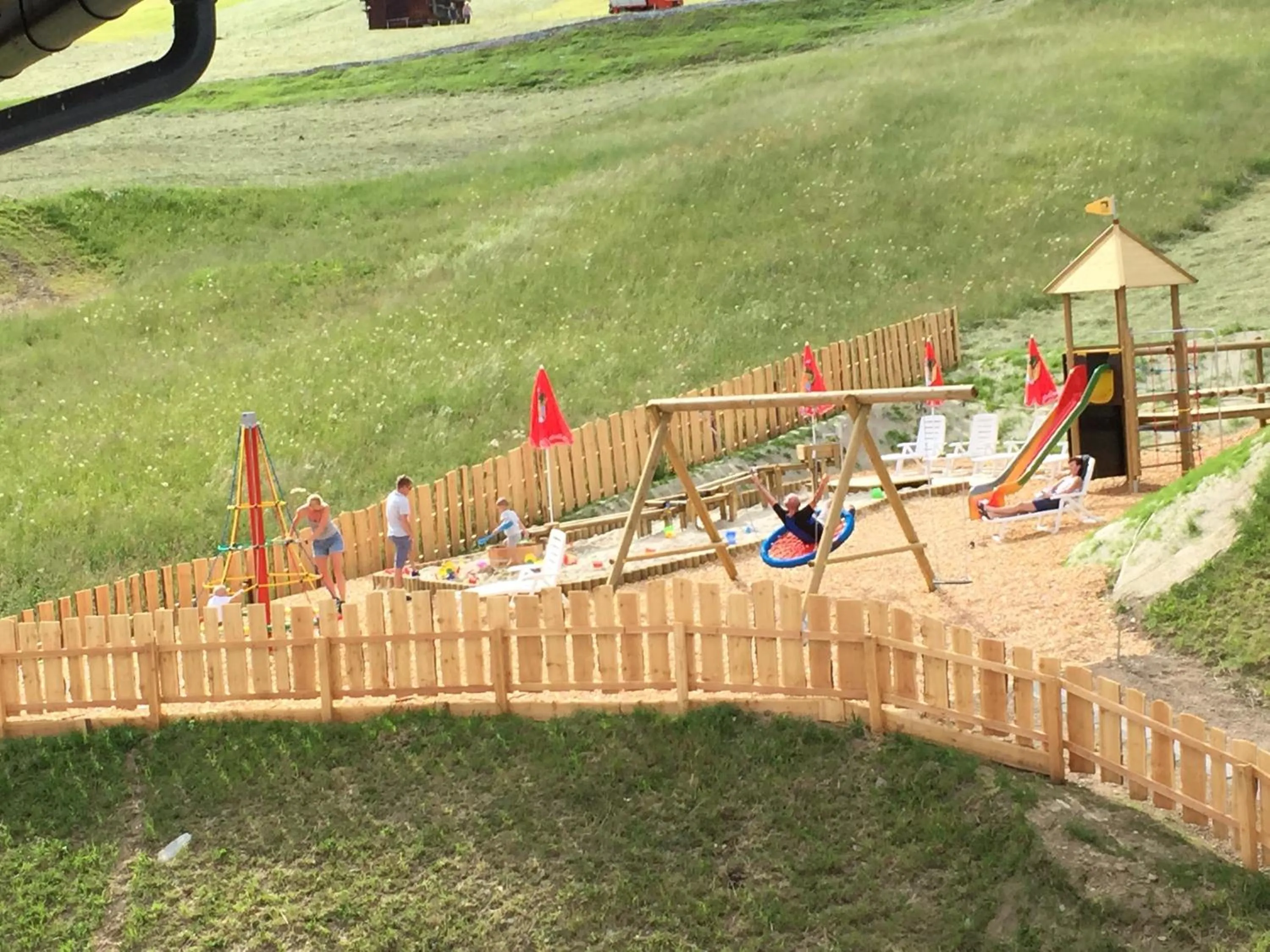 Children play ground in Hotel Röck Garni