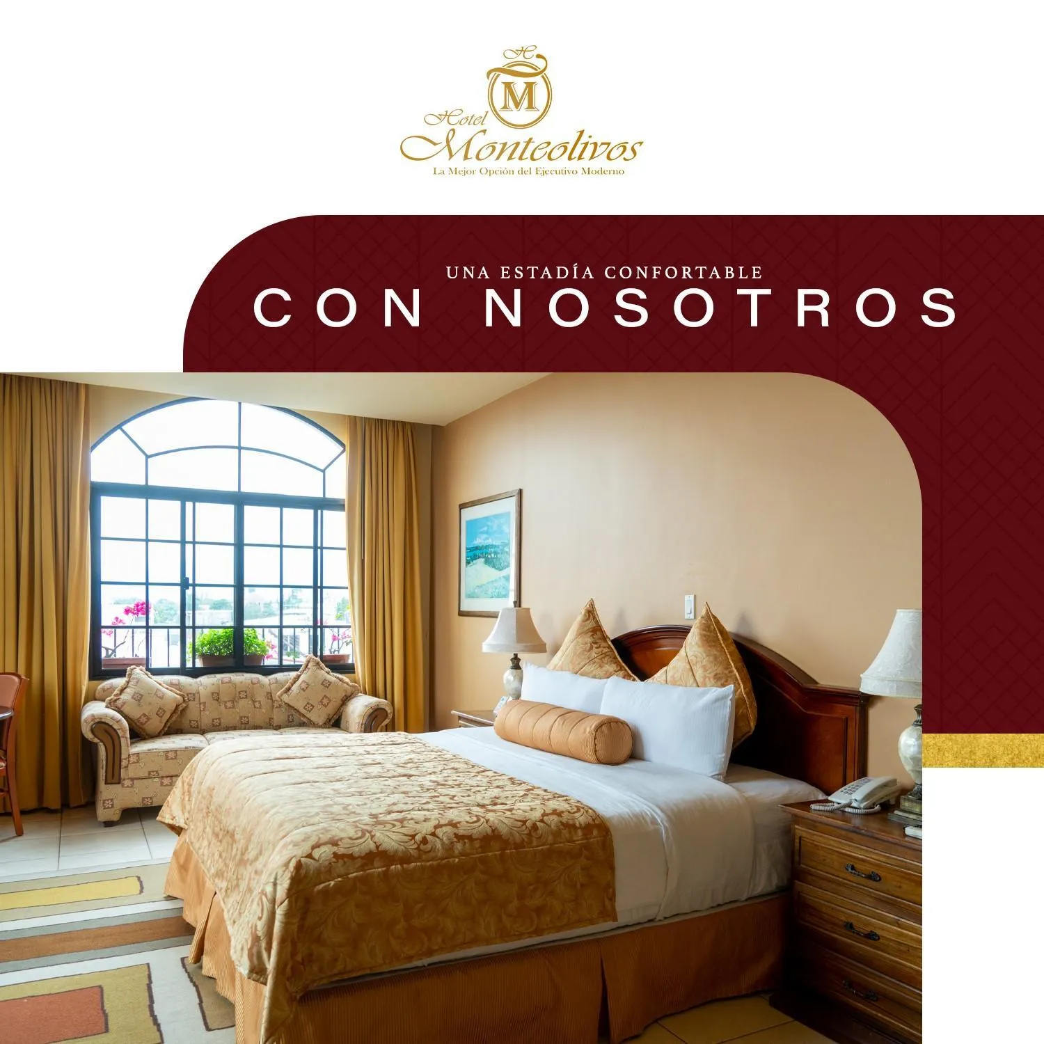 Property building, Bed in Hotel Monteolivos