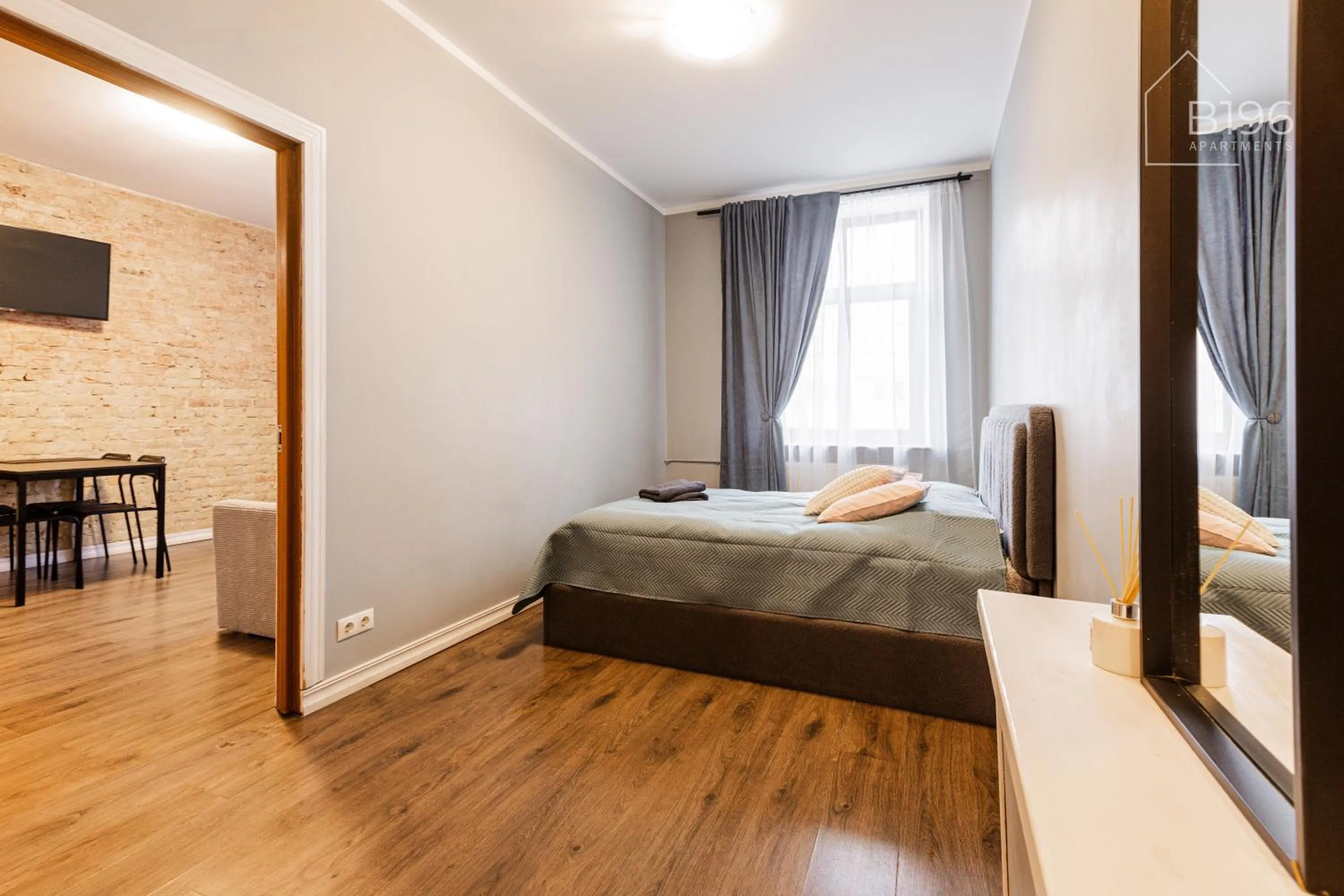 Bed in ApartHotel Riga