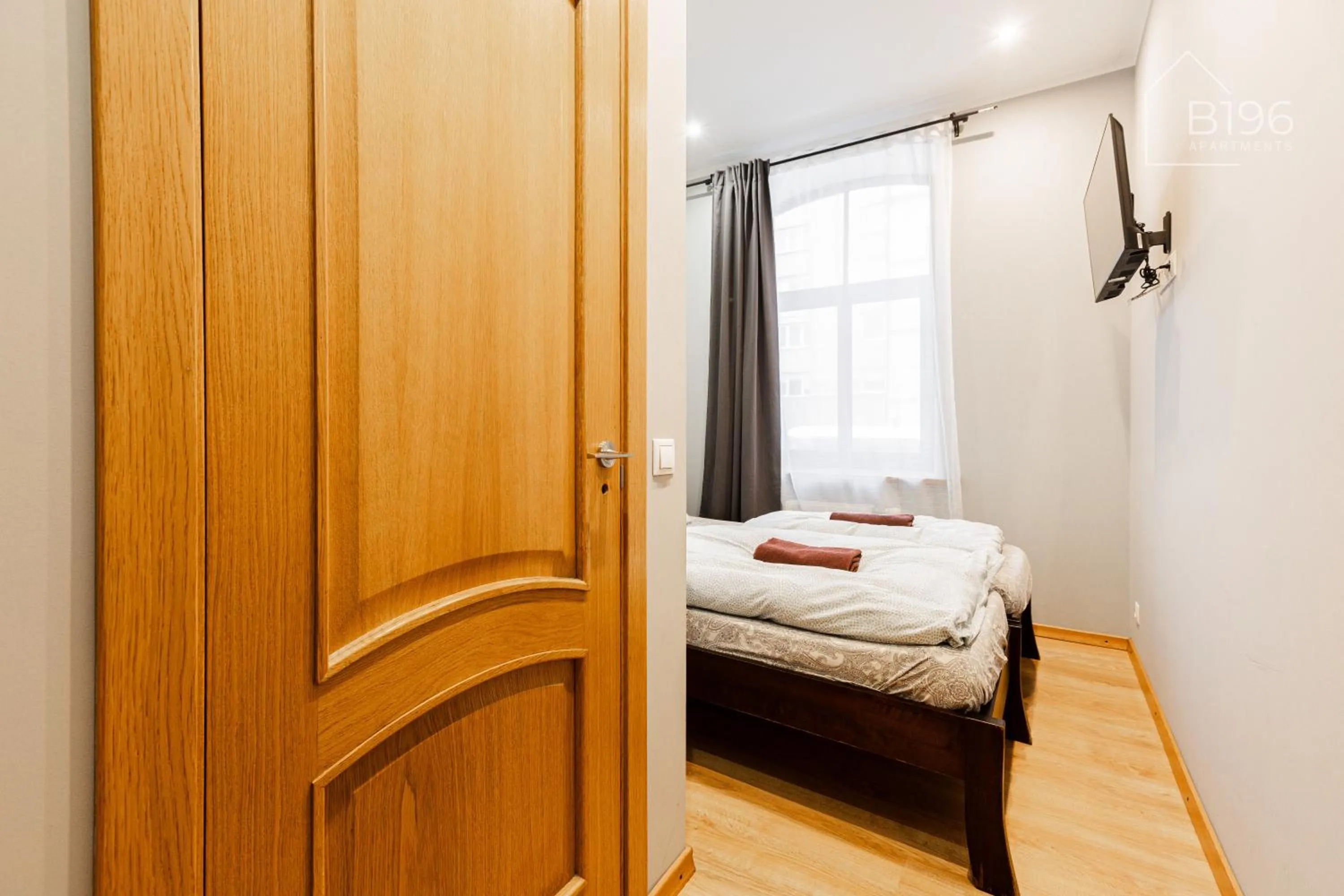 Bed in ApartHotel Riga