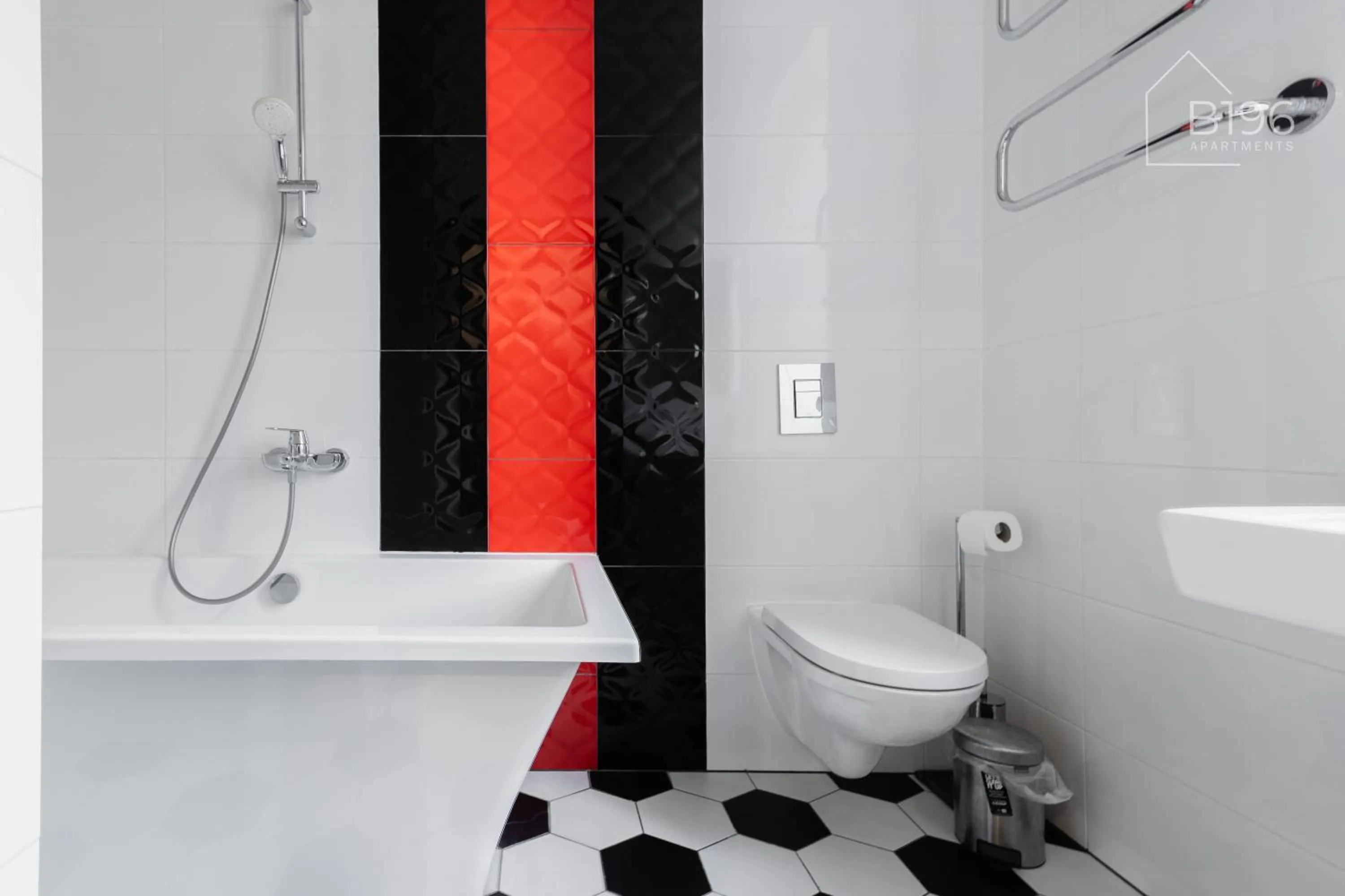 Bathroom in ApartHotel Riga