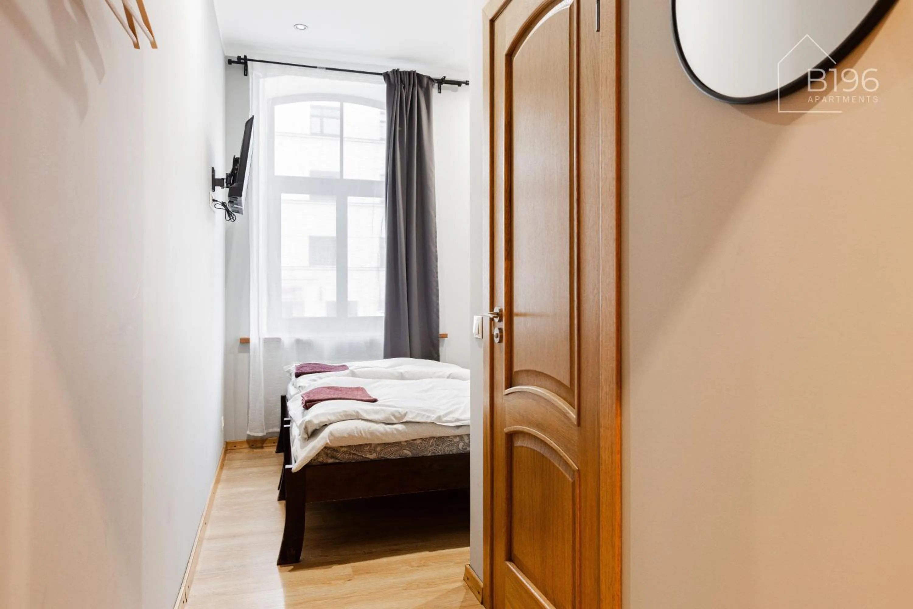 Bed in ApartHotel Riga