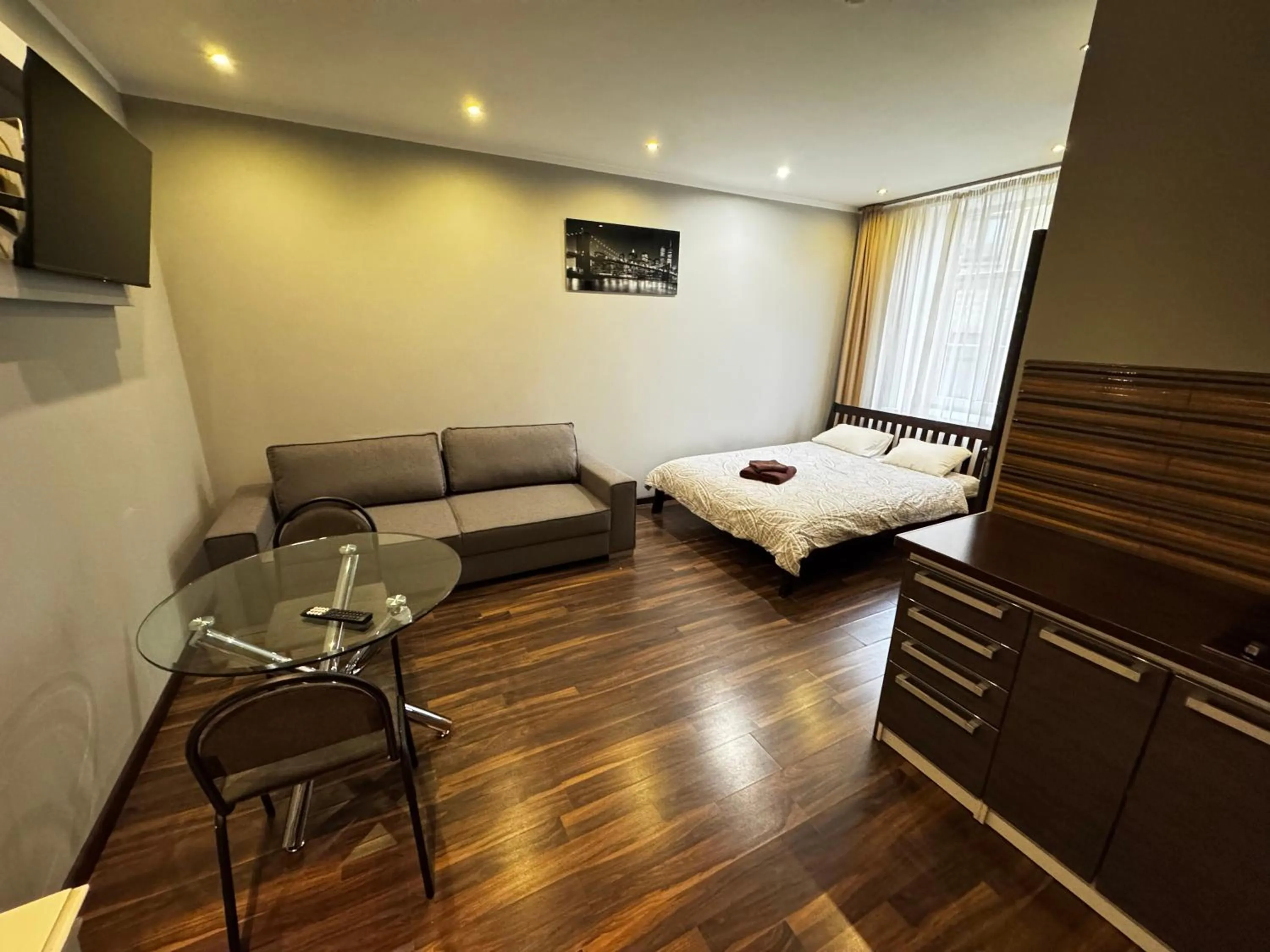 Photo of the whole room, Bed in ApartHotel Riga