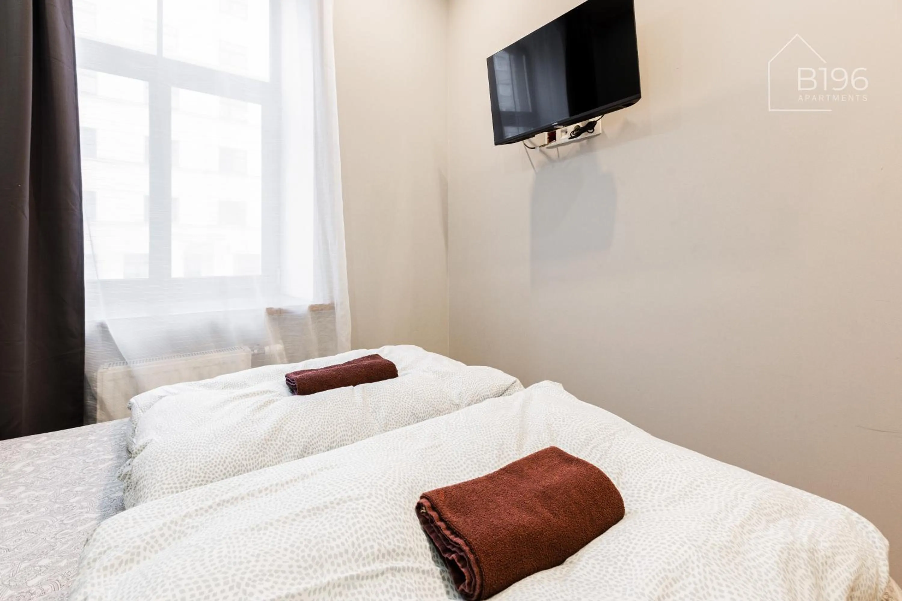 Bed in ApartHotel Riga