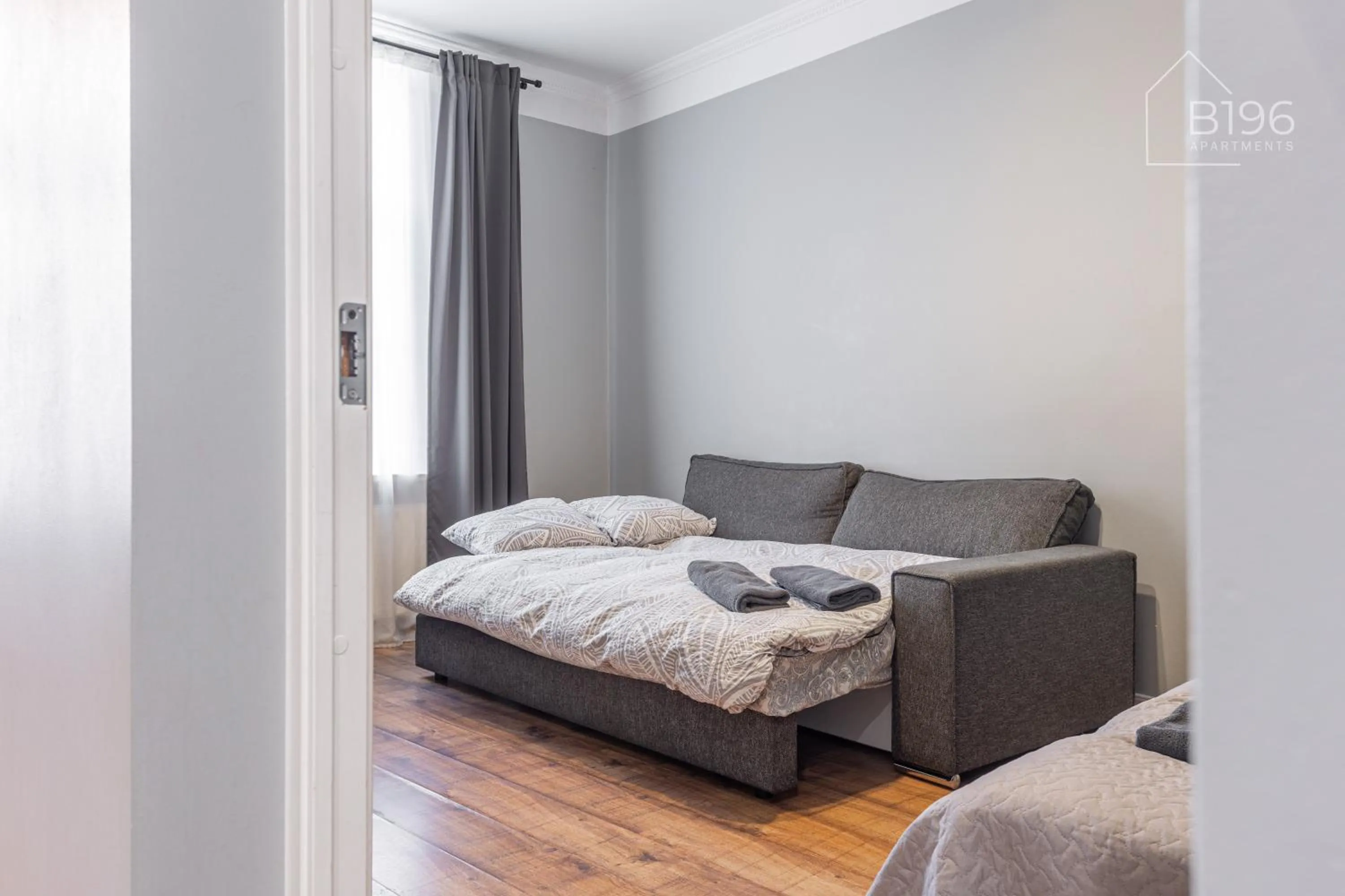 Bed in ApartHotel Riga