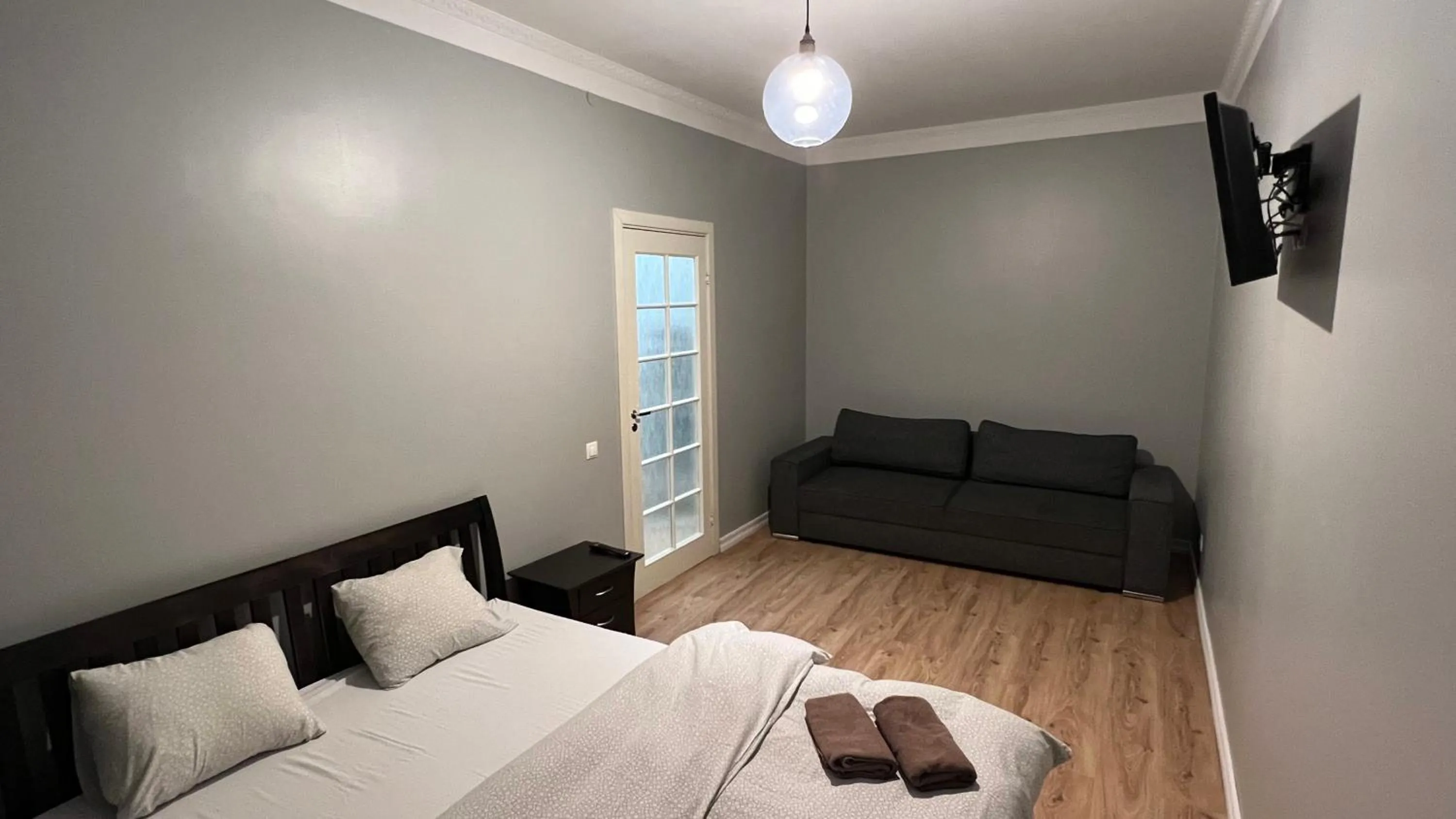 Bed in ApartHotel Riga